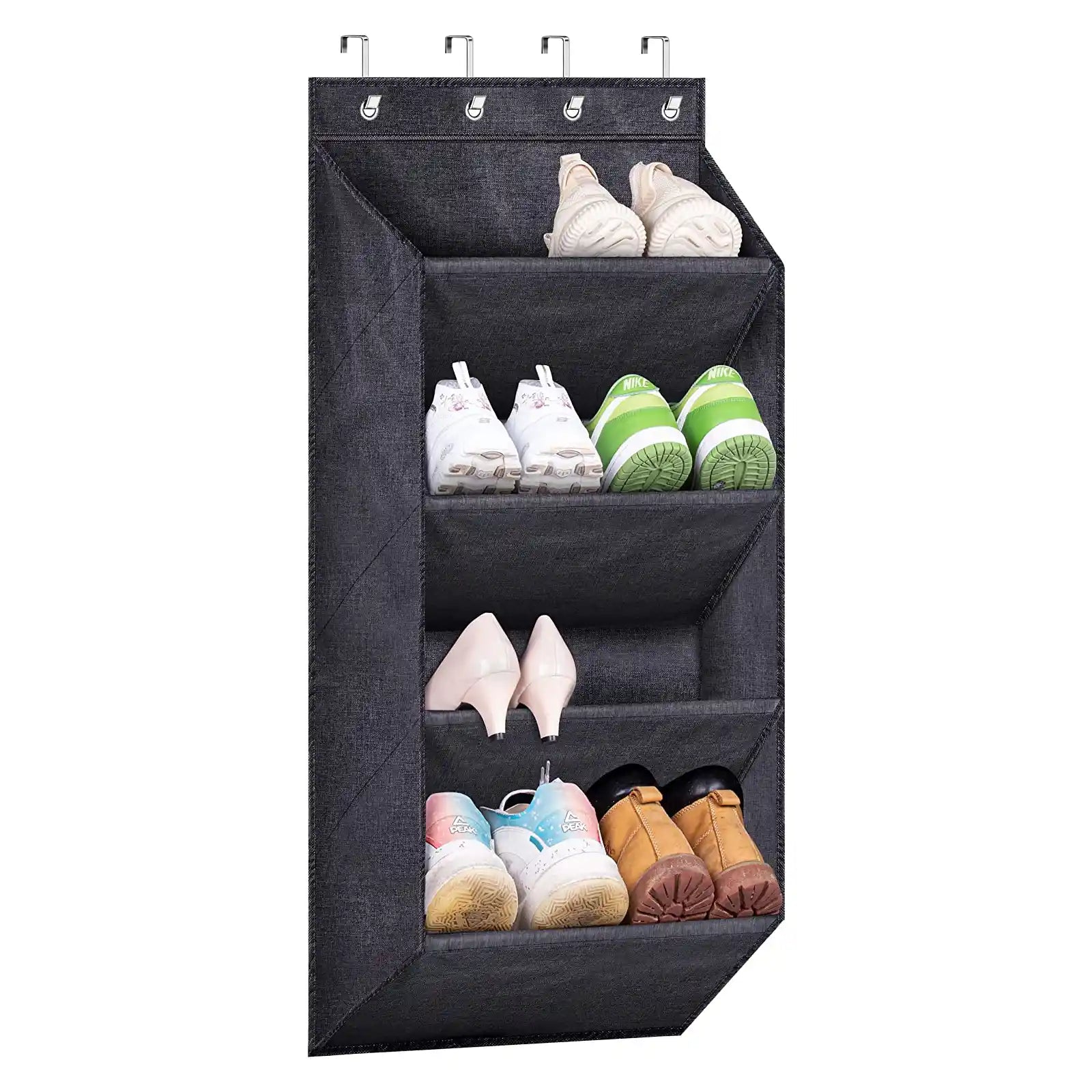 Over the Door Shoe Rack for Closet Short Hanging Shoe Organizer with