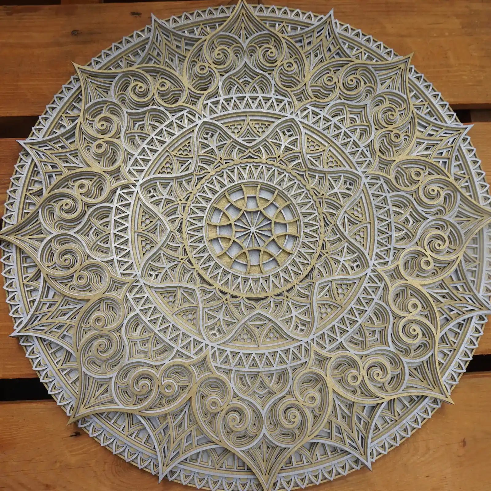 Wood Mandala | Wood wall art