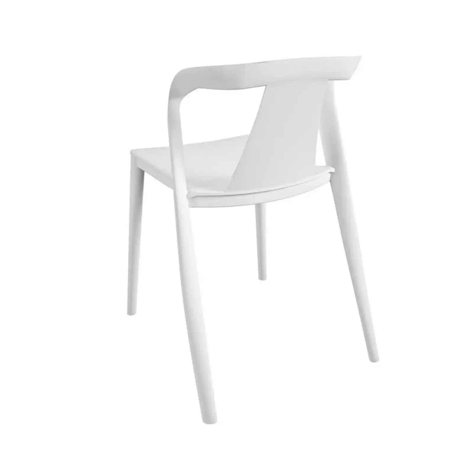 Silla de comedor moderna con brazo, interior/exterior, paquete de 2