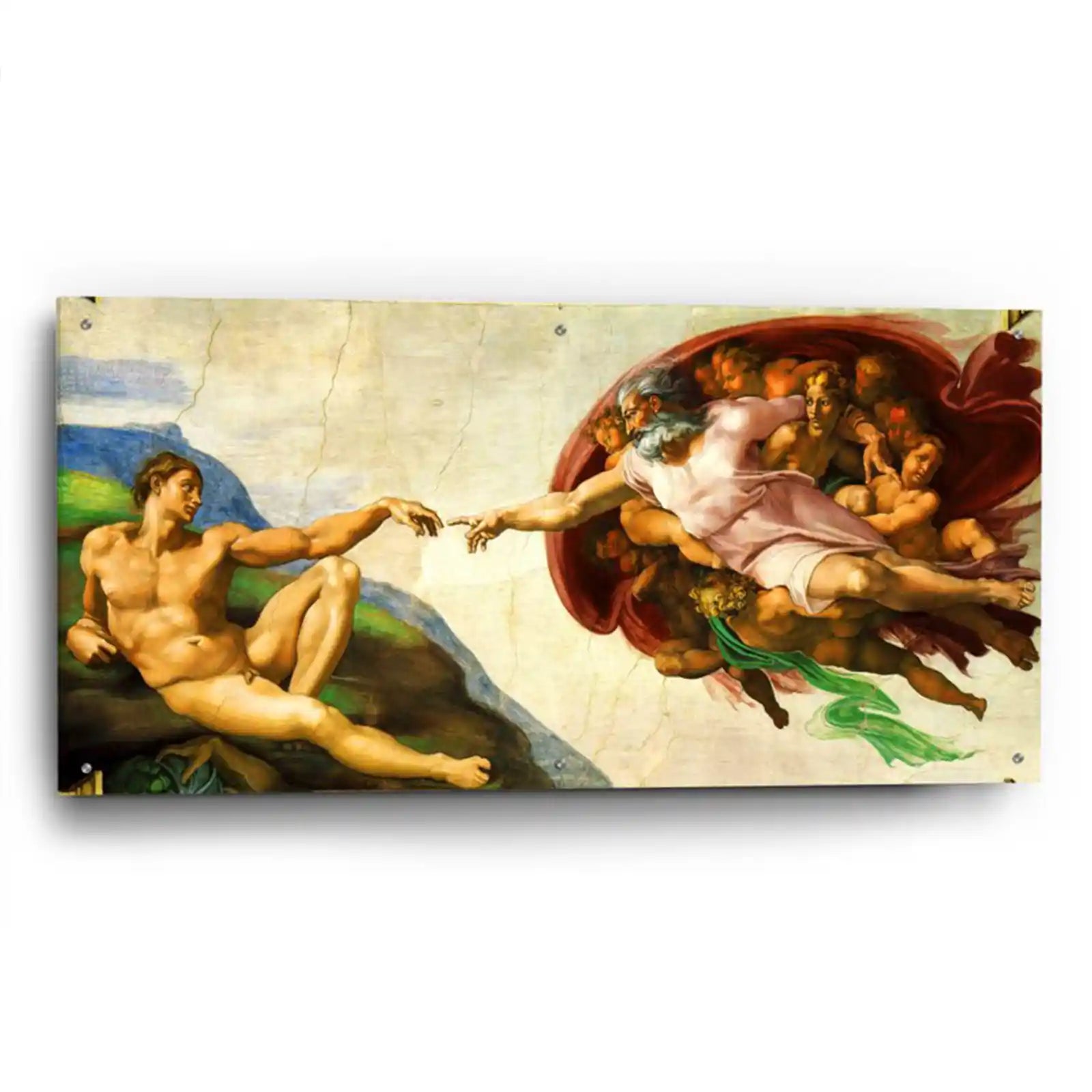 The Creation of Adam by Michelangelo, Acrylic Glass Wall Art