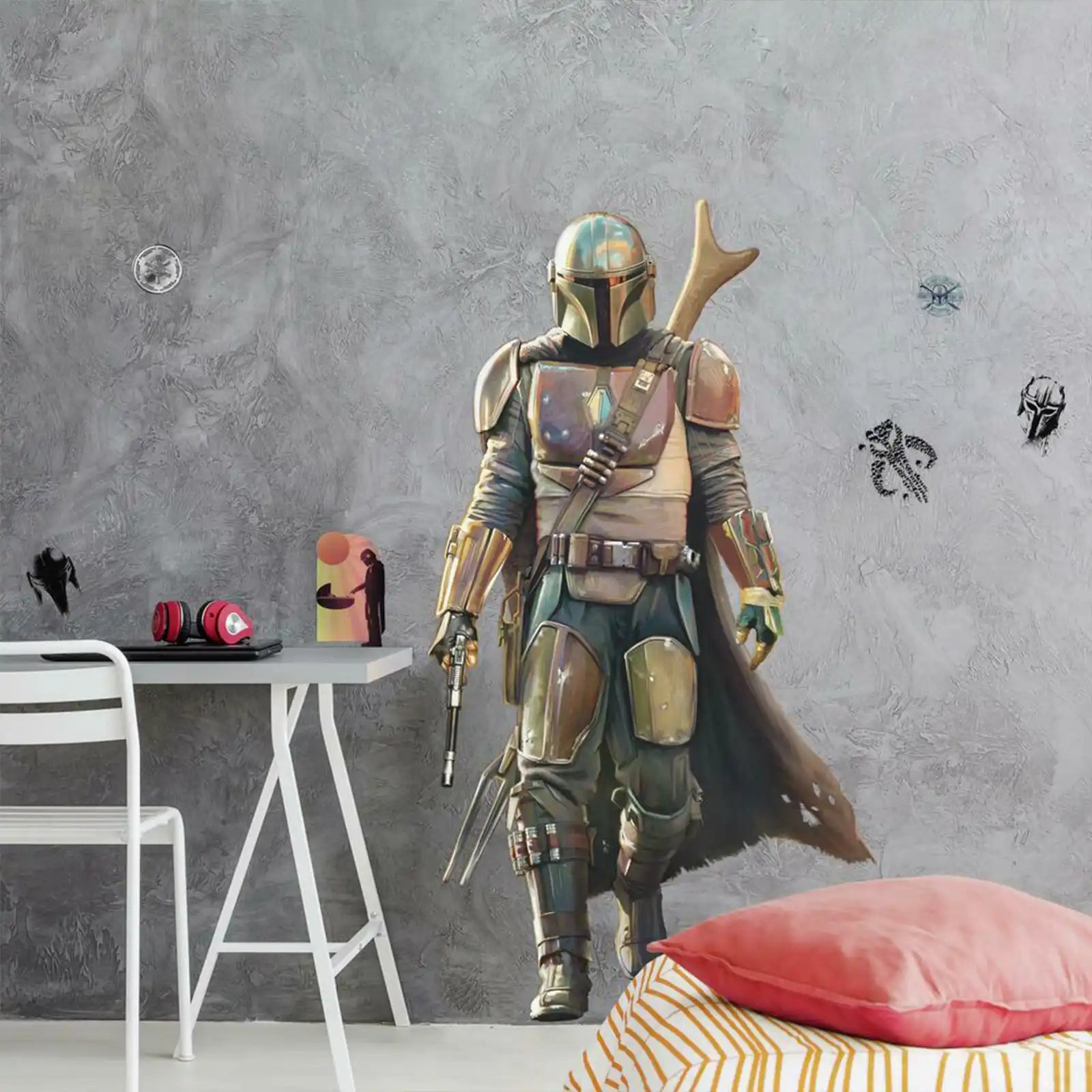 The Mandalorian Pell and Stıck Giant Wall Decals