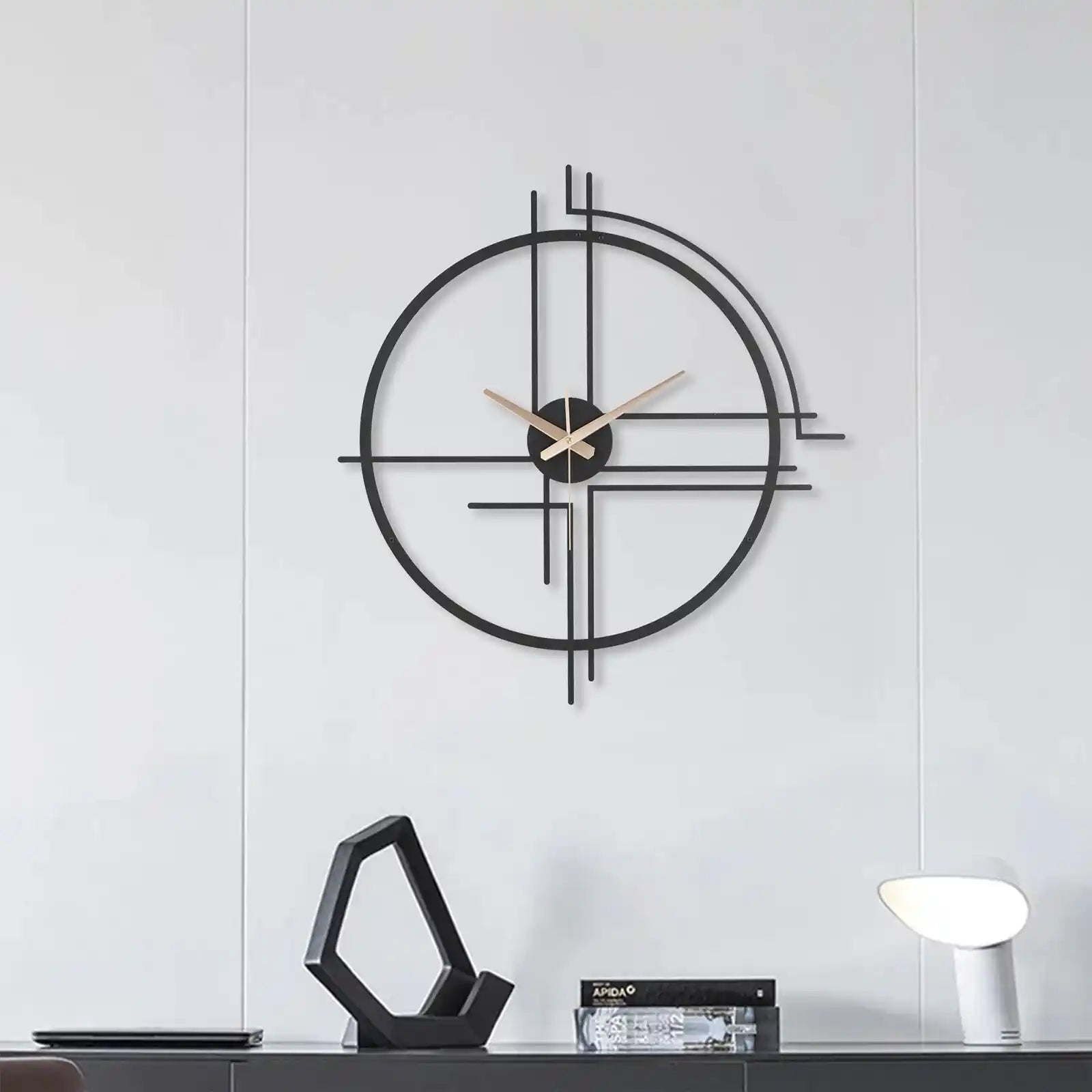 Modern Large Metal Wall Clock