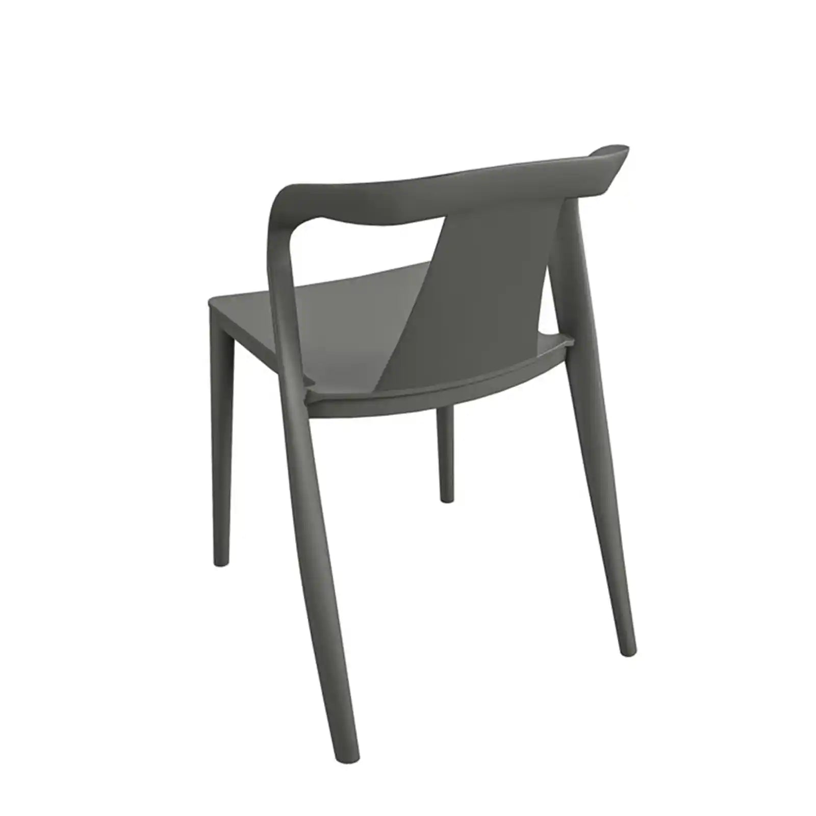 Silla de comedor moderna con brazo, interior/exterior, paquete de 2