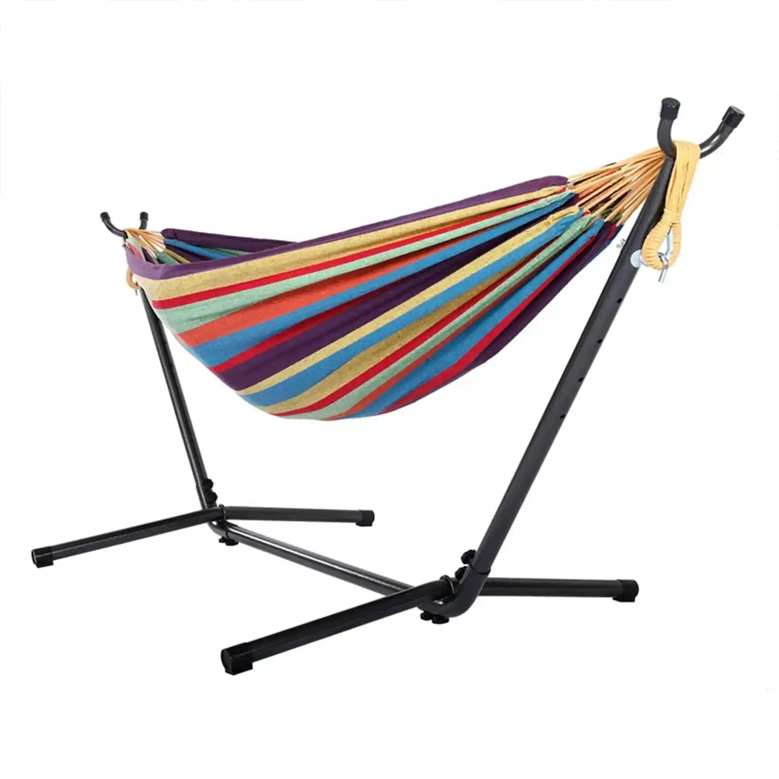 2-Person Hammock with Premium Canvas with Metal Stand