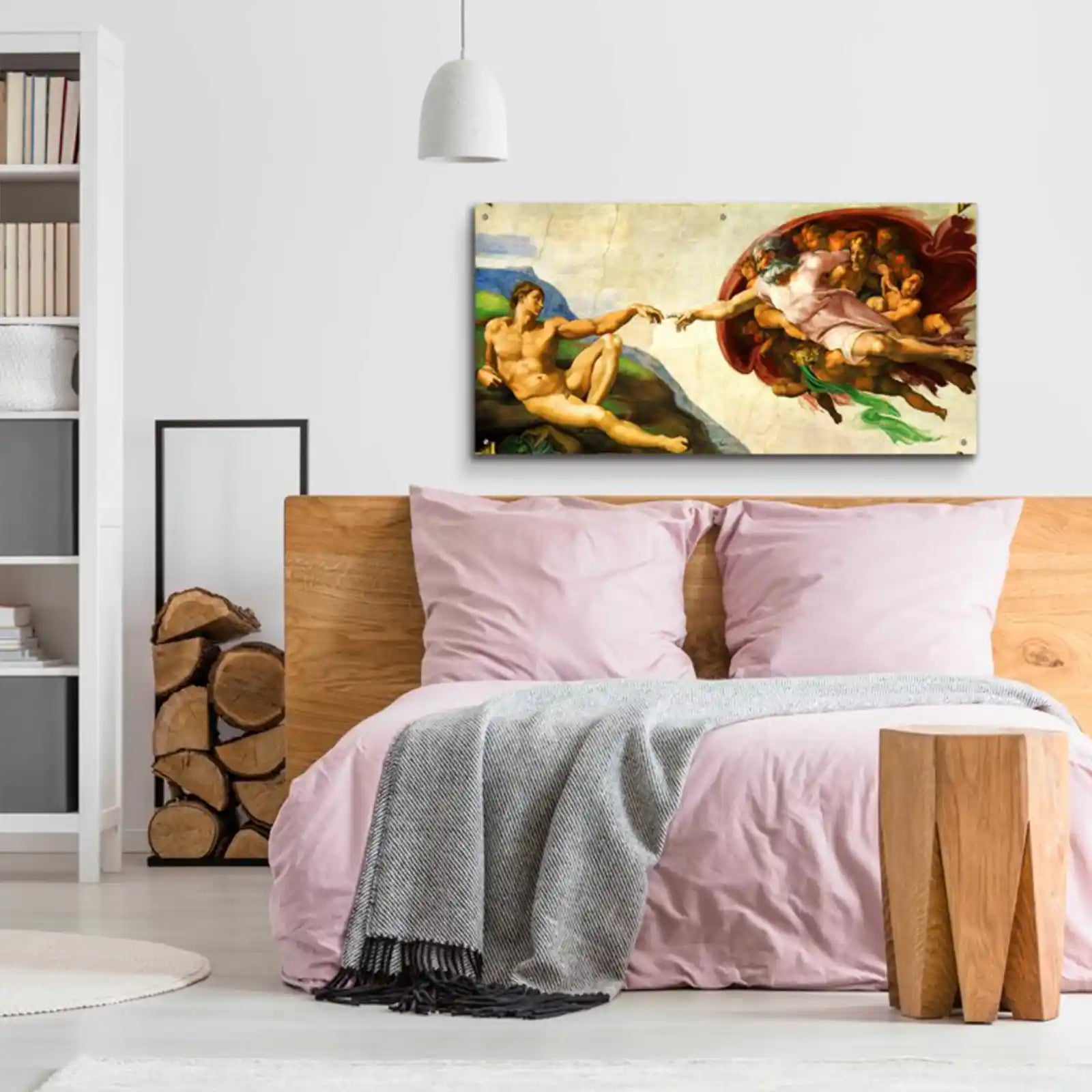 The Creation of Adam by Michelangelo, Acrylic Glass Wall Art