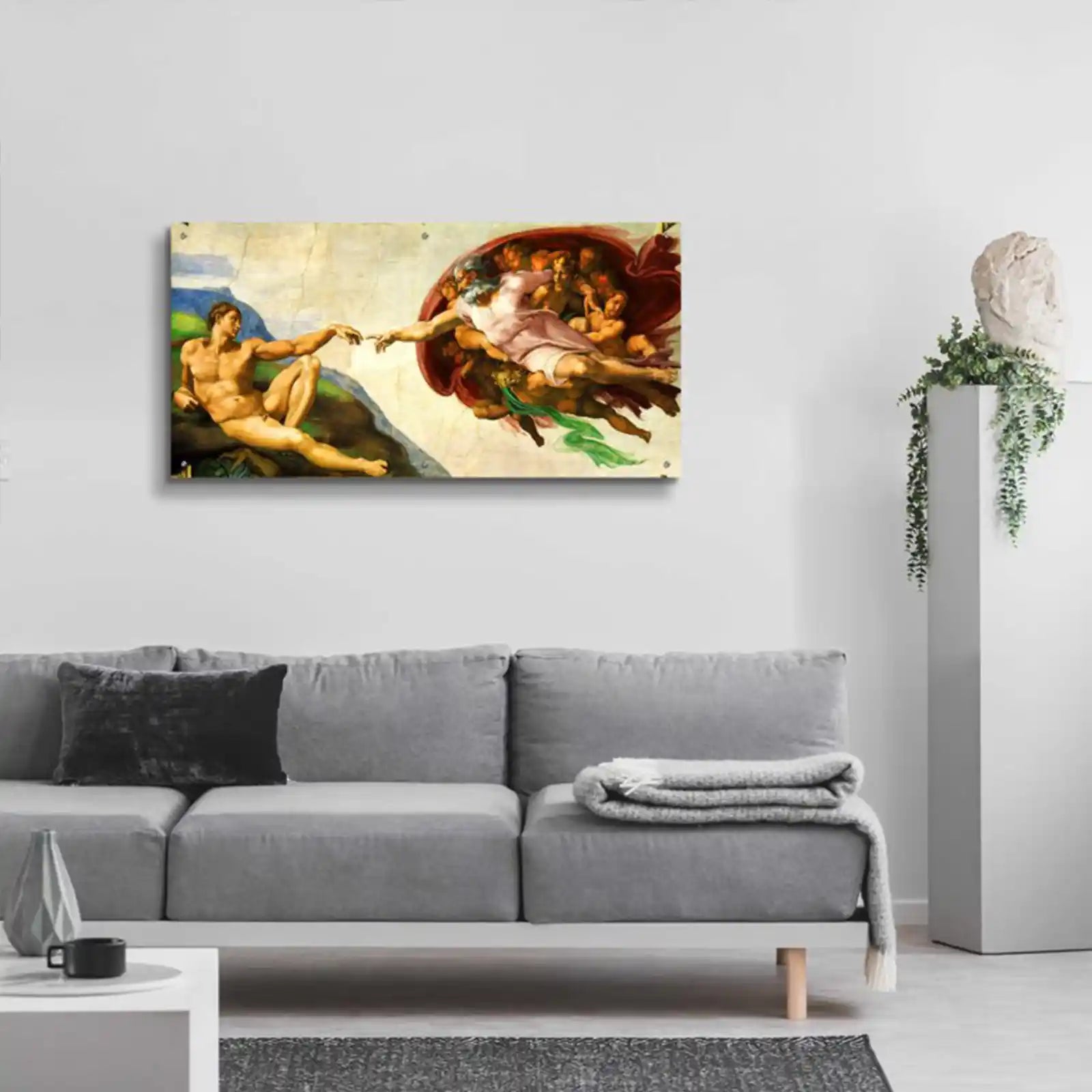 The Creation of Adam by Michelangelo, Acrylic Glass Wall Art