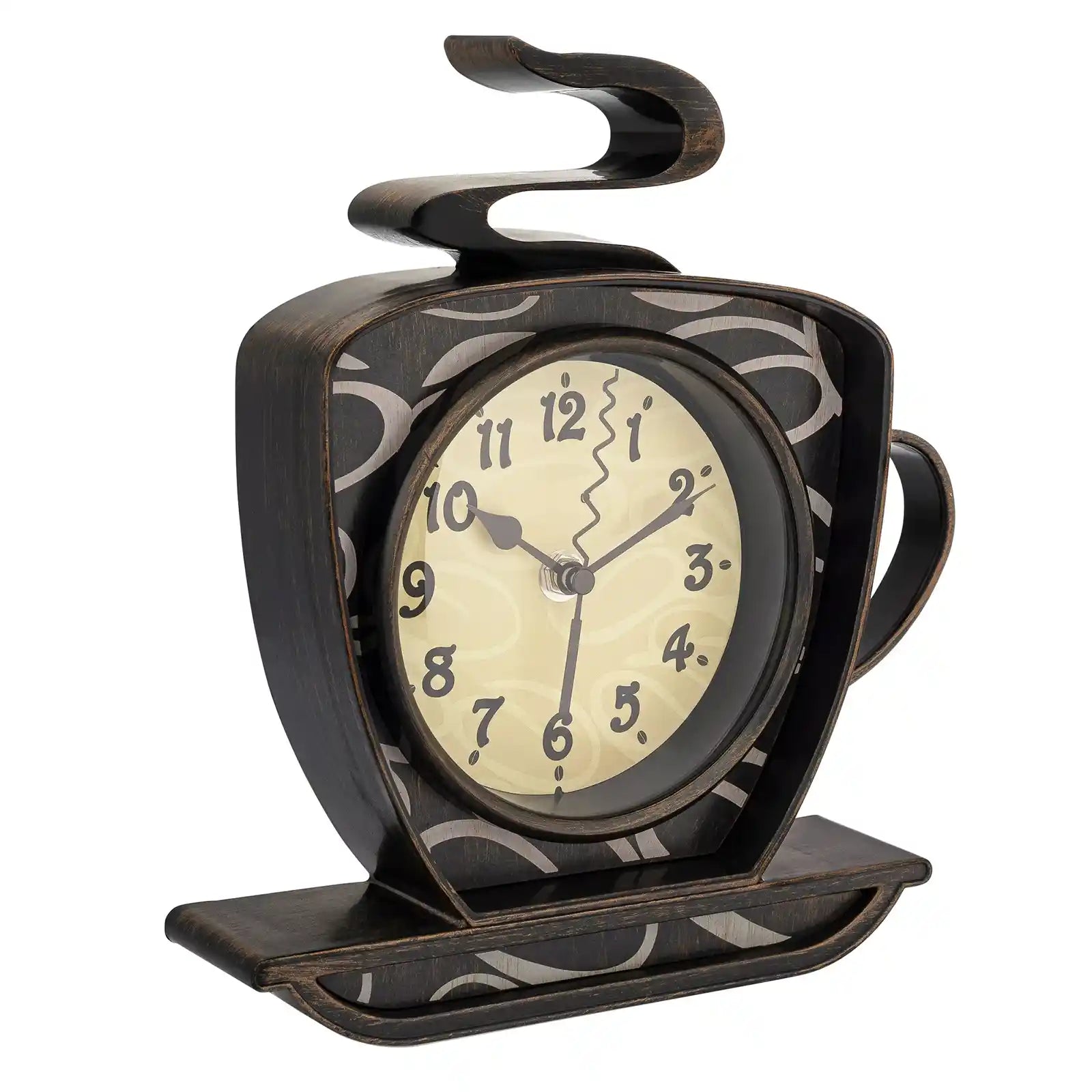 Brown 3D Coffee Mug Wall Clock