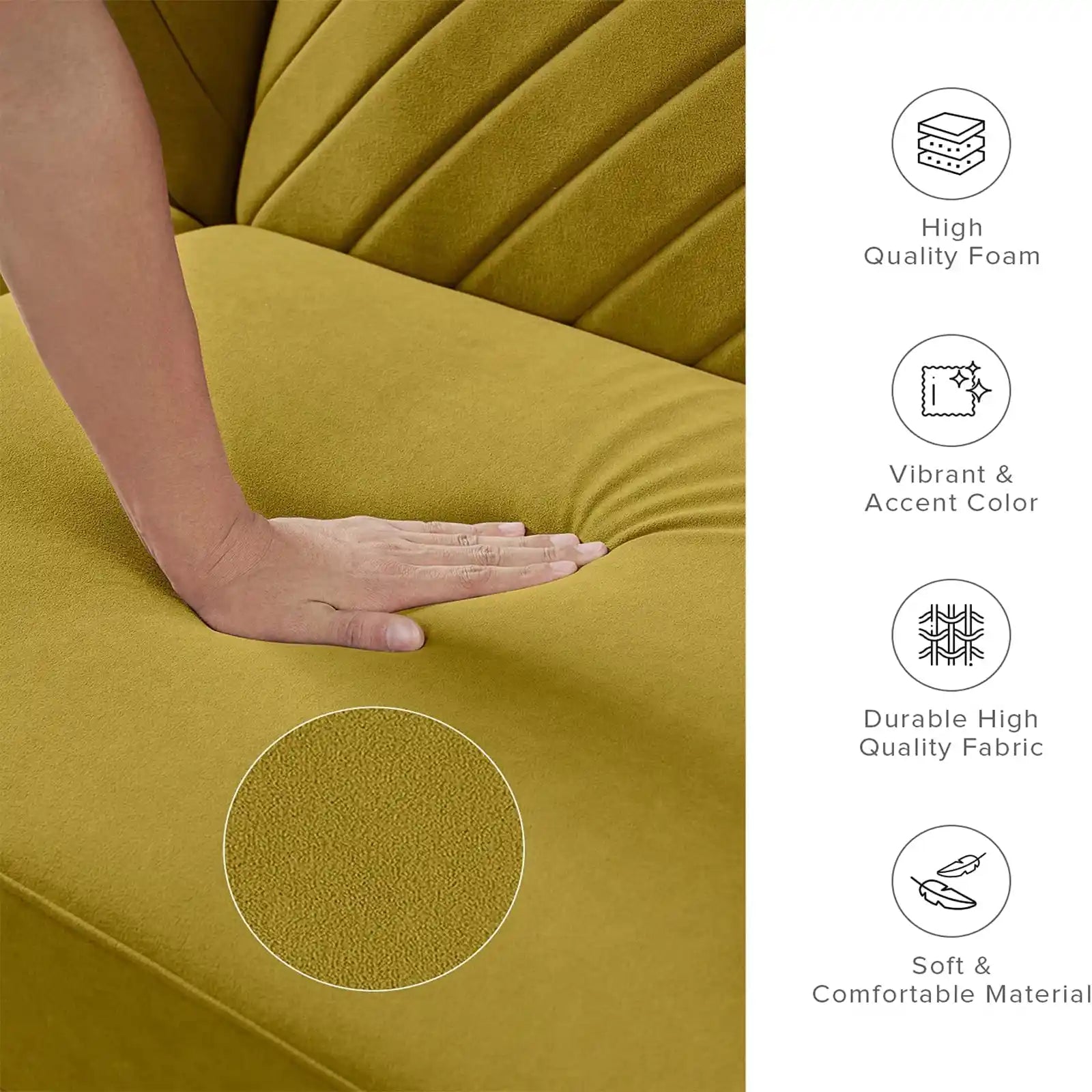 Sofá cama futón, sofá cama convertible con patas de madera cónicas, 77,5 pulgadas de ancho, sofá pequeño dividido para sala de estar, doble (terciopelo) 