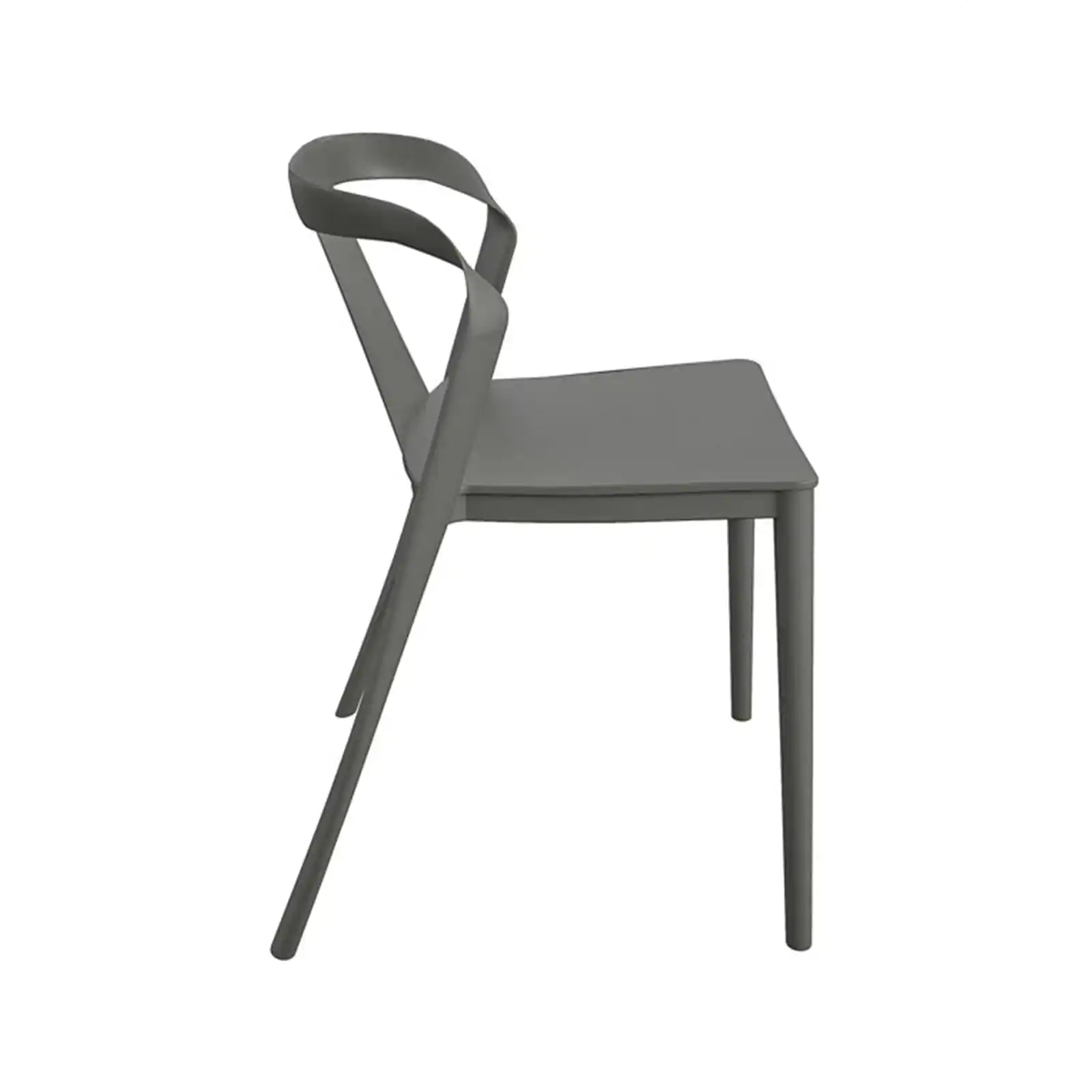 Silla de comedor moderna con brazo, interior/exterior, paquete de 2