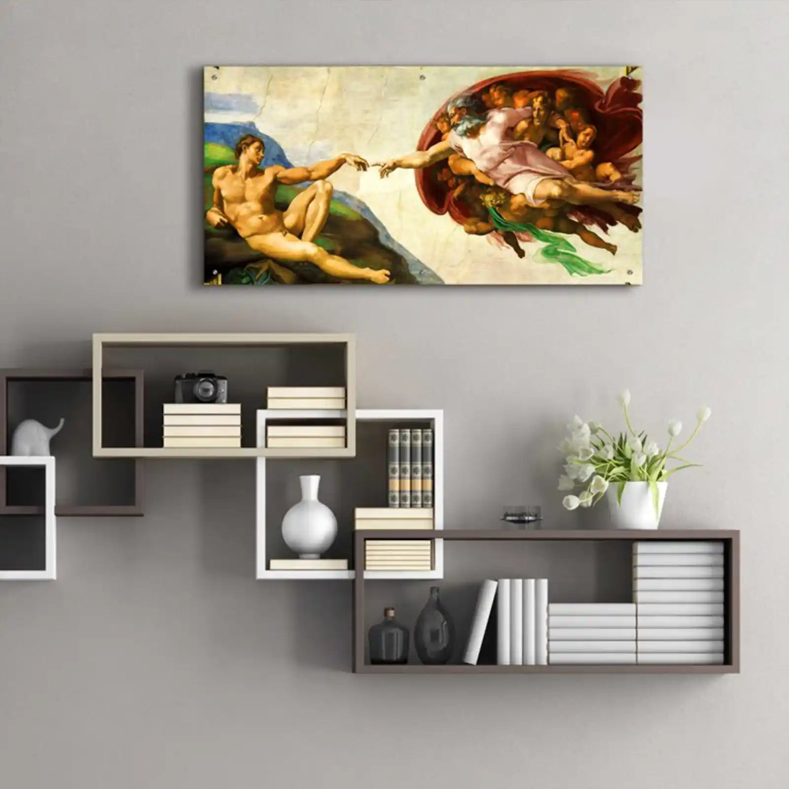 The Creation of Adam by Michelangelo, Acrylic Glass Wall Art