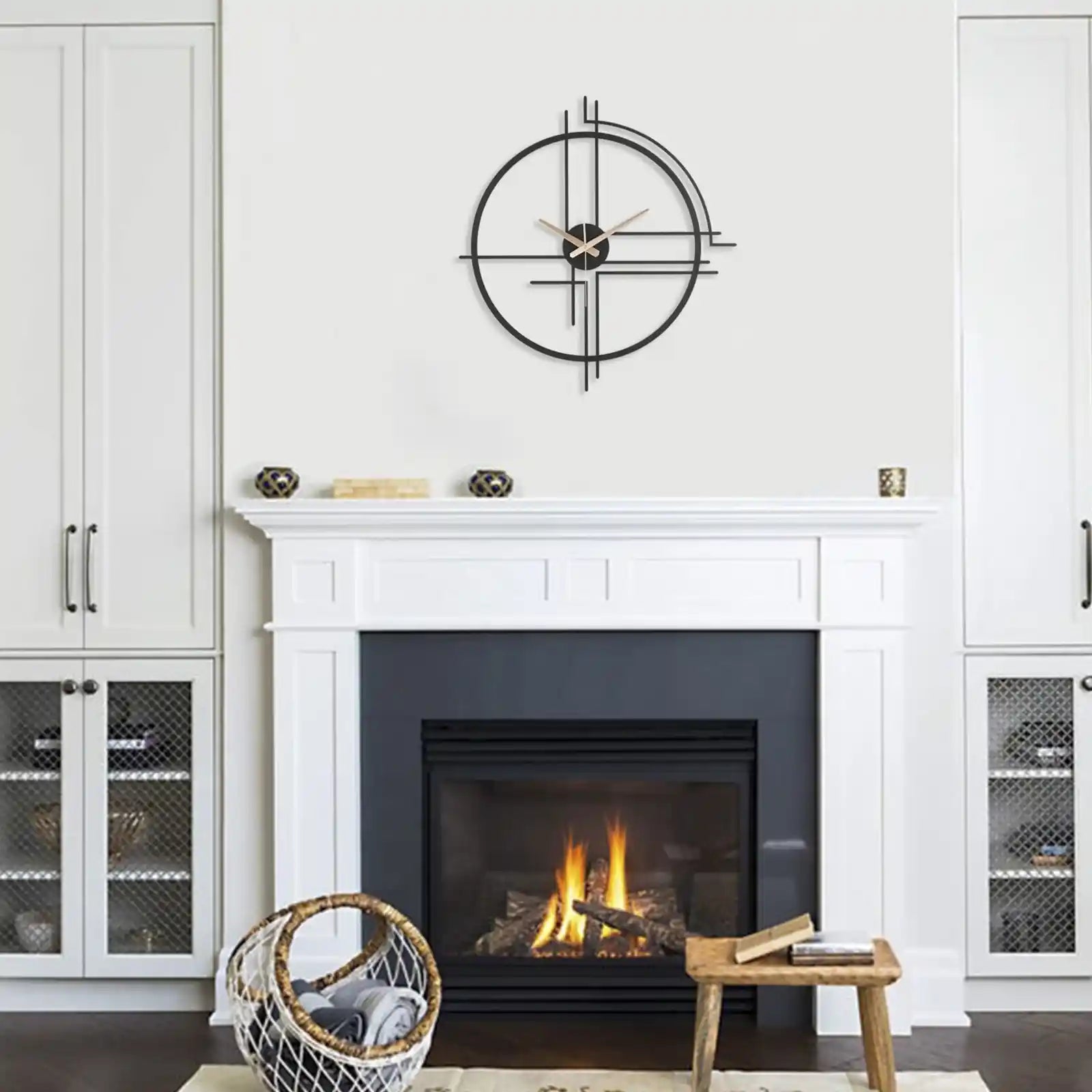 Modern Large Metal Wall Clock