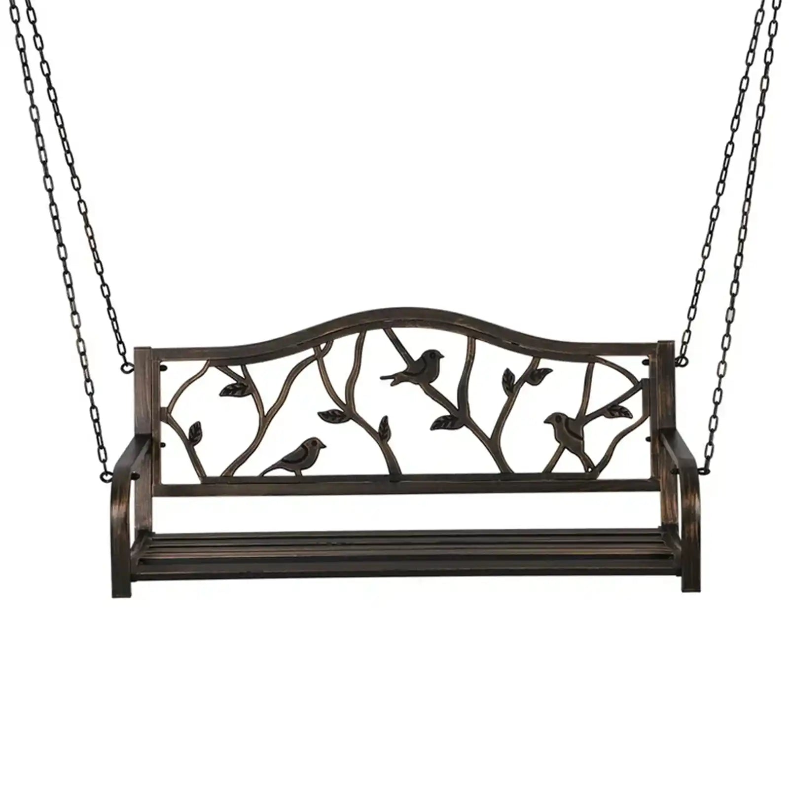 Outdoor Hanging Porch Swing Metal Bench