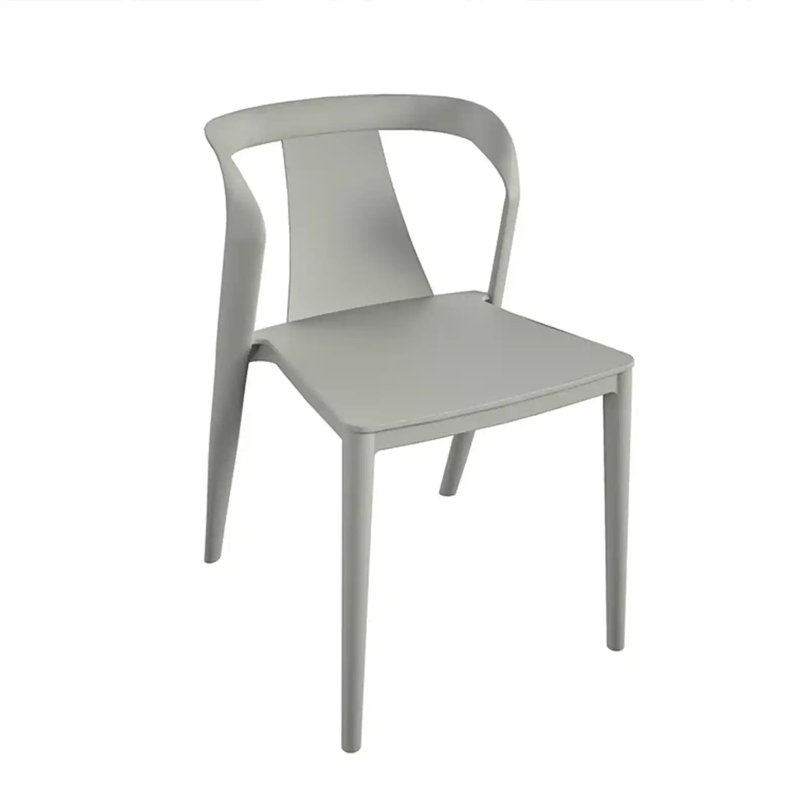 Silla de comedor moderna con brazo, interior/exterior, paquete de 2