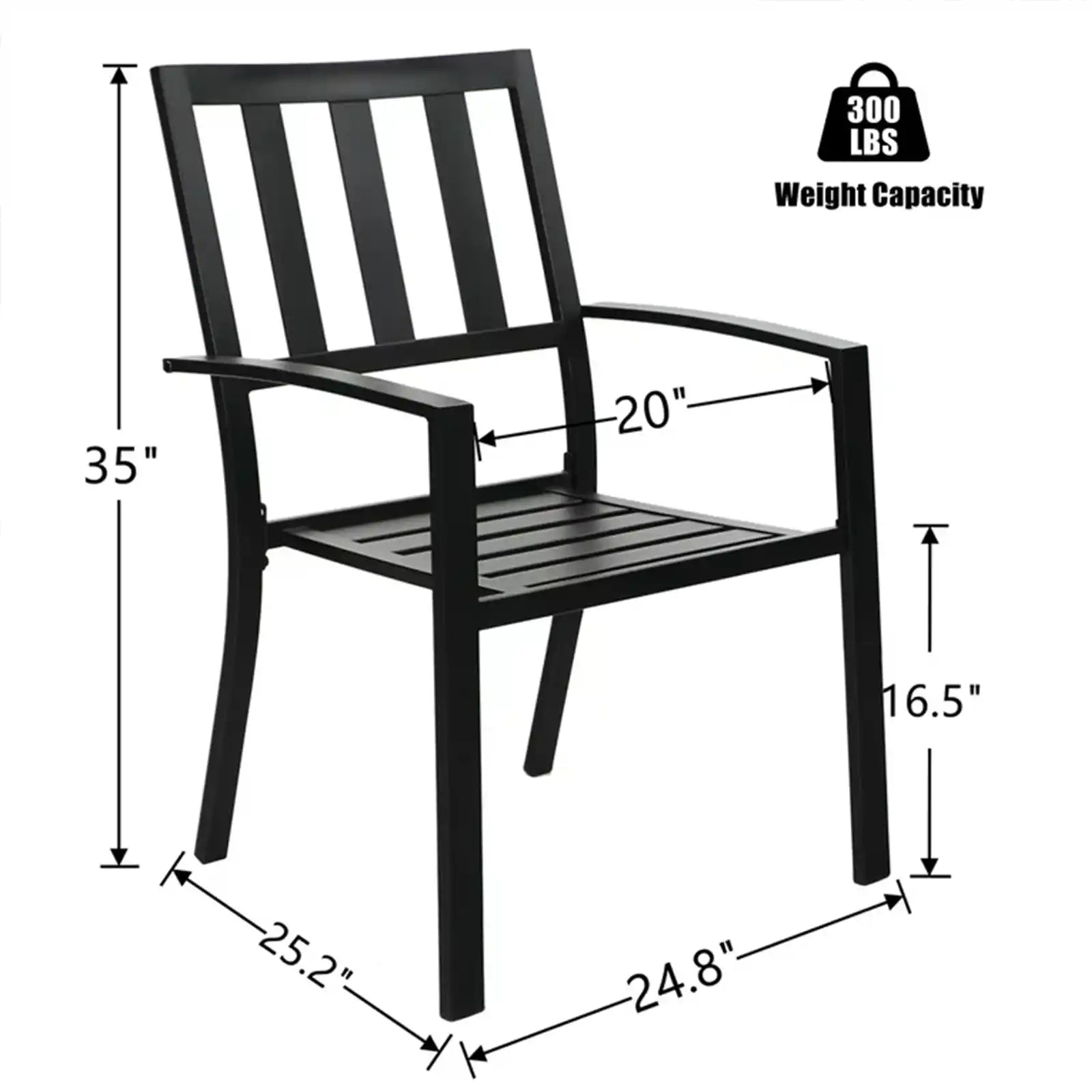 Juego de comedor de exterior para 6 personas, muebles de acero modernos 