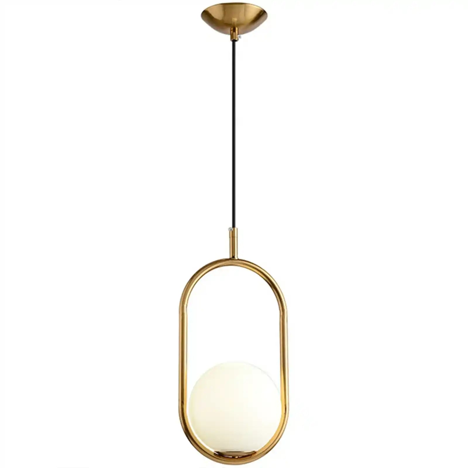 Modern Glass Ball Hanging Lamp Gold Indoor Farmhouse Ceiling Light Chandelier for Kitchen Island Living Room