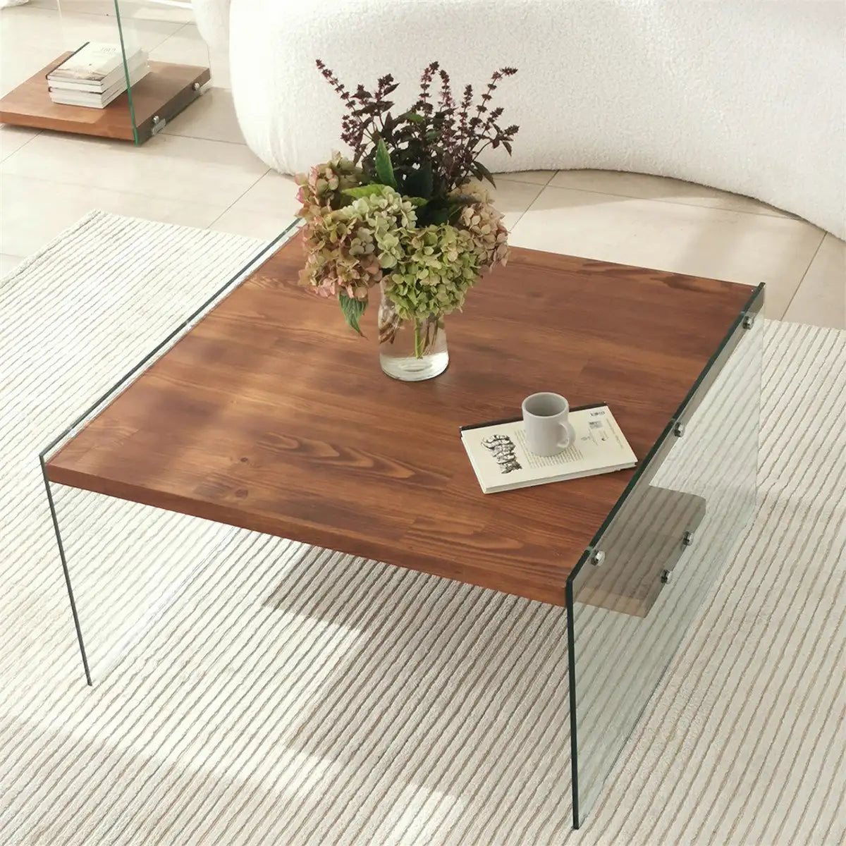 Frosin - Solid Wood Coffee Table, Scandin Coffee Table , Center Table, Accent Tables