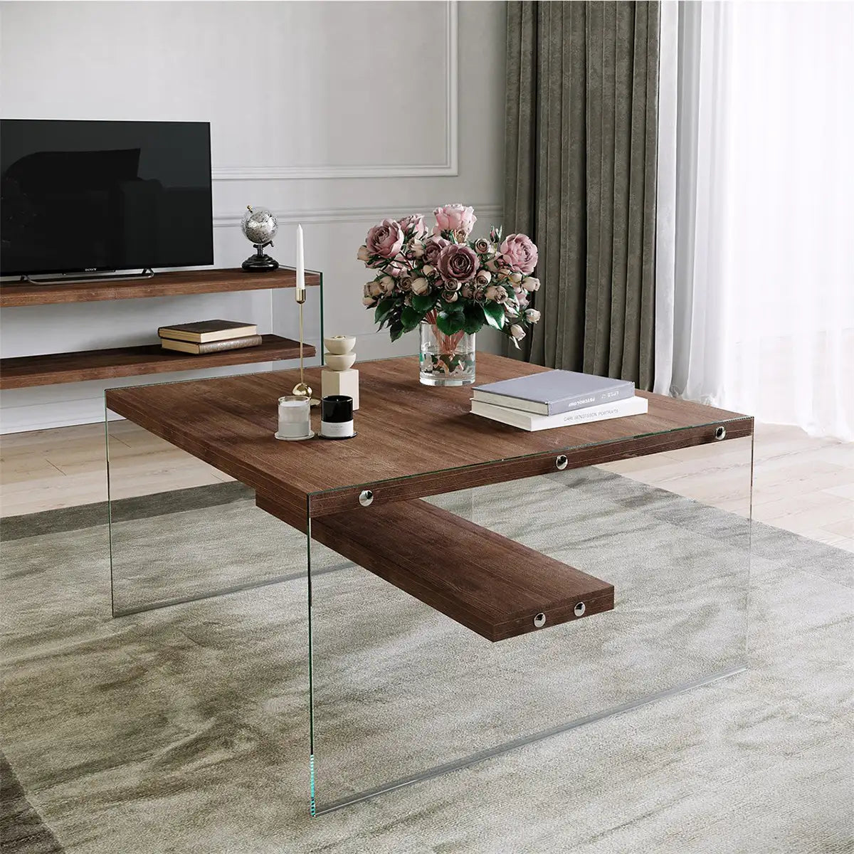 Frosin - Solid Wood Coffee Table, Scandin Coffee Table , Center Table, Accent Tables