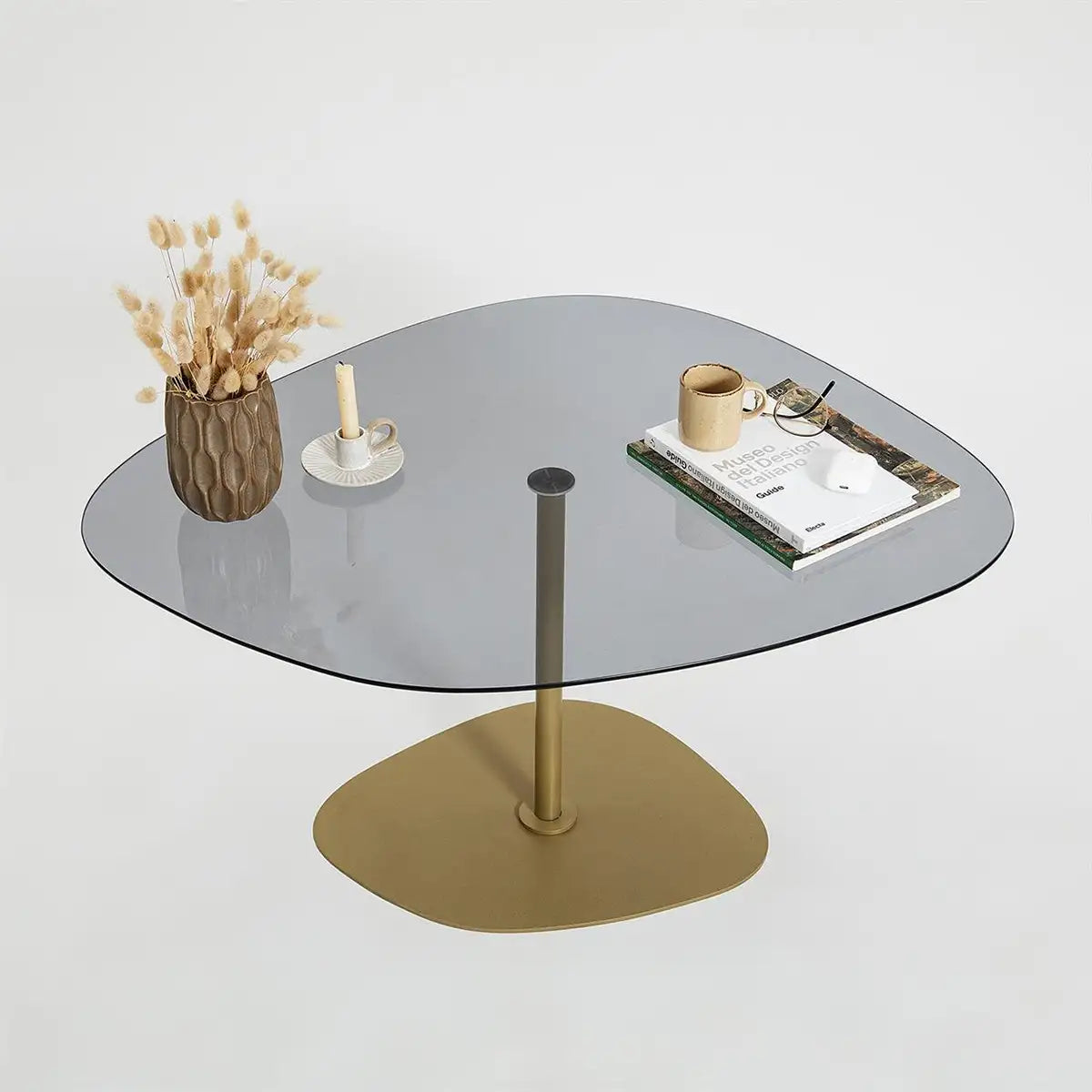 Large Cloudy - Home Decor Coffee Table, Glass Accent Table, Modern Coffee Table