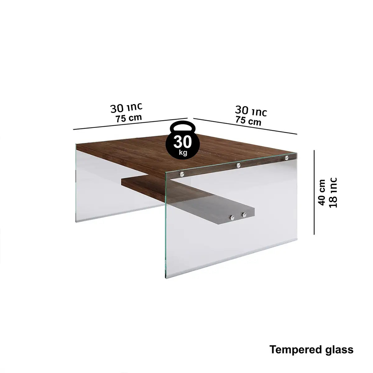 Frosin - Solid Wood Coffee Table, Scandin Coffee Table , Center Table, Accent Tables