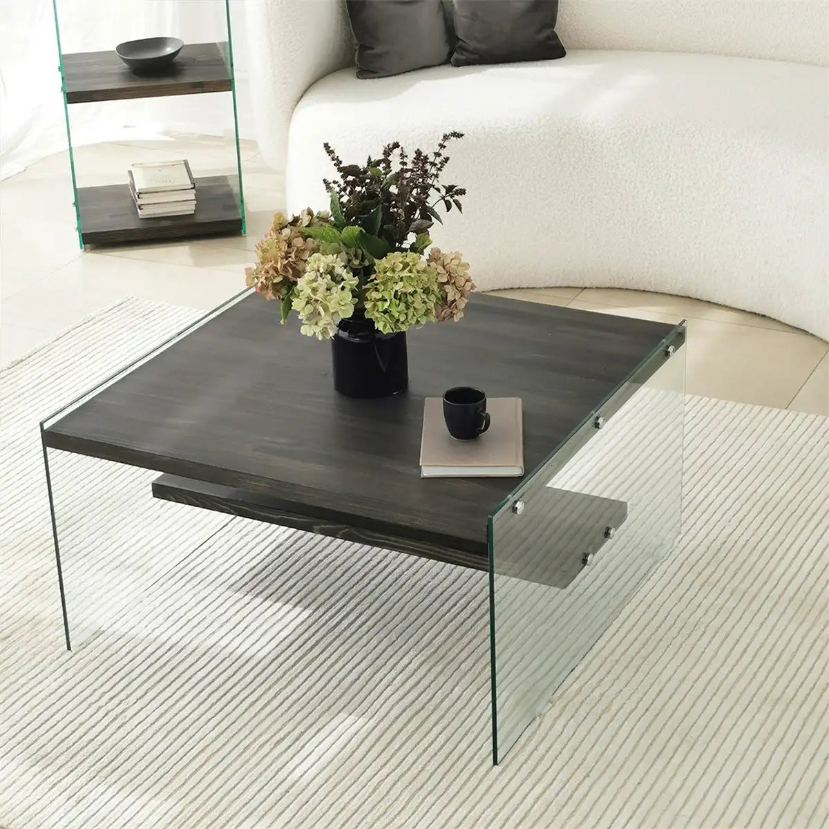 Frosin - Solid Wood Coffee Table, Scandin Coffee Table , Center Table, Accent Tables