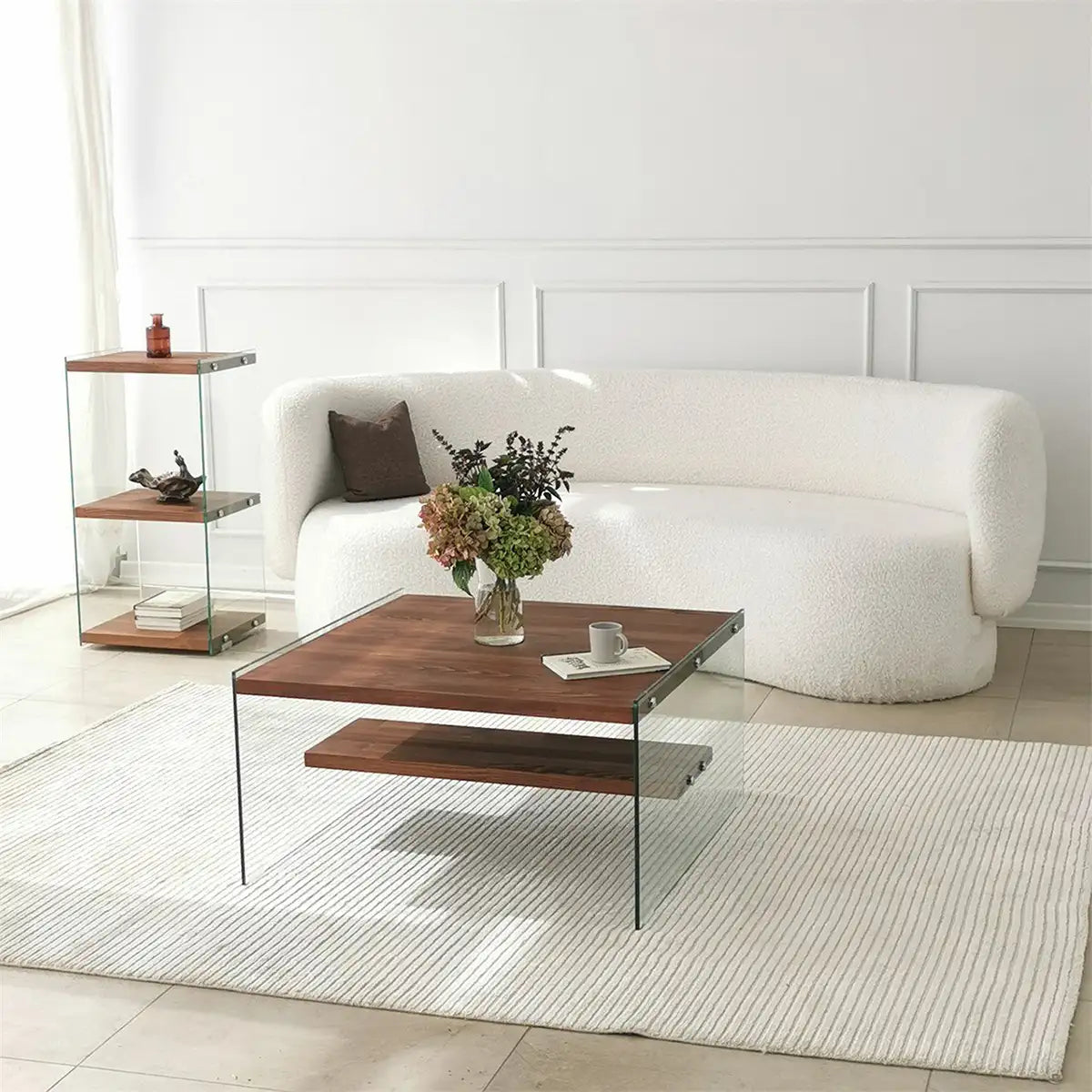 Frosin - Solid Wood Coffee Table, Scandin Coffee Table , Center Table, Accent Tables