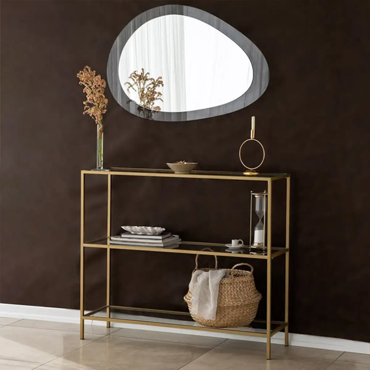 Porto Aqua - Asymmetrical Wall Mirror