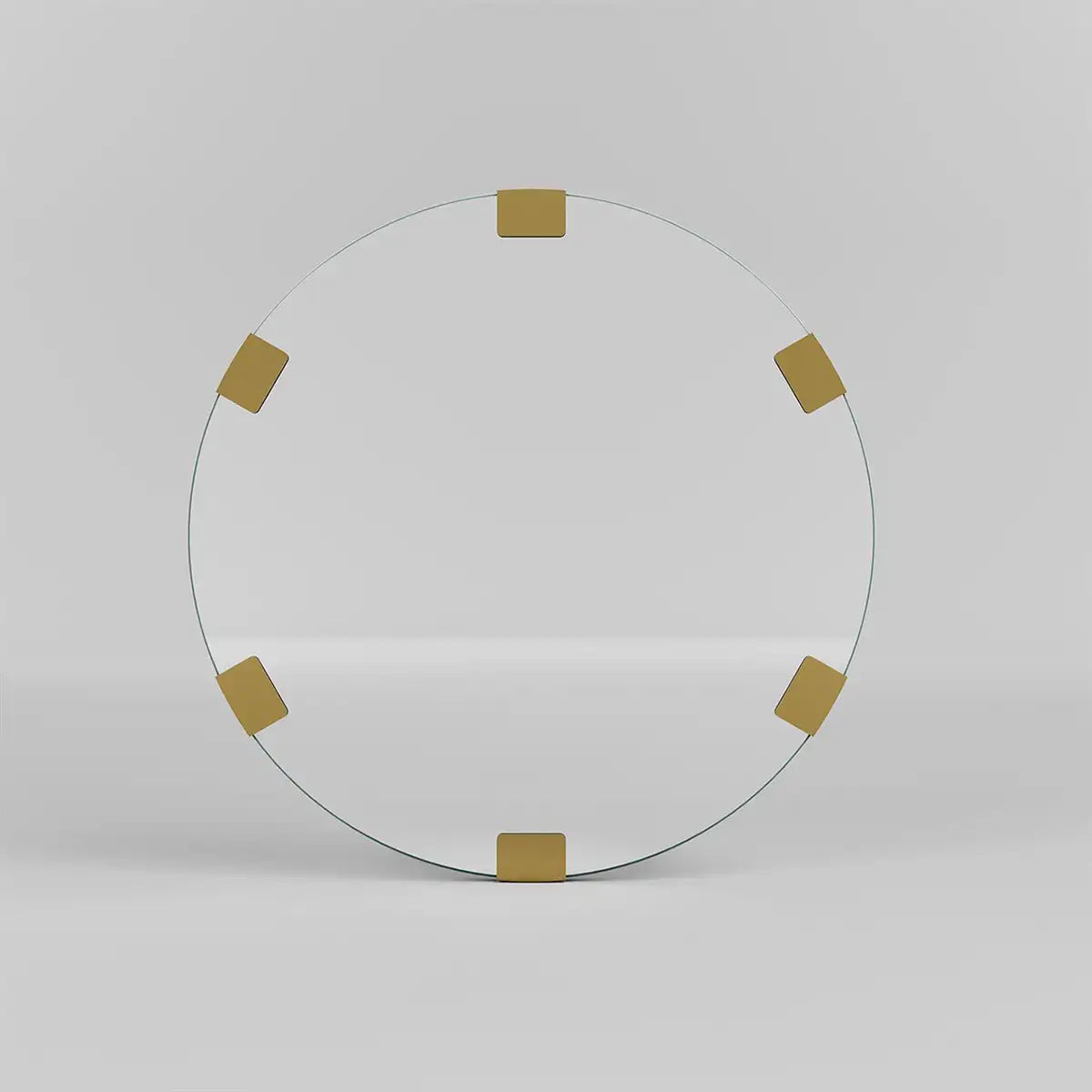 Chakra- Wall Mirror Gold Metal