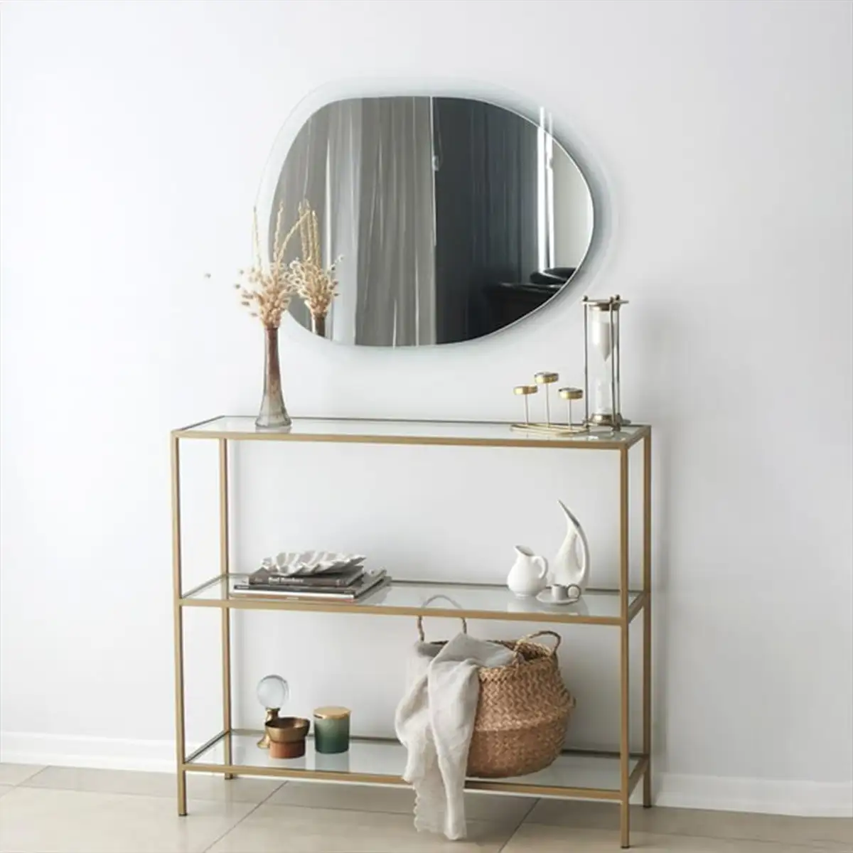 Gusto Aqua - Asymmetrical Wall Mirror