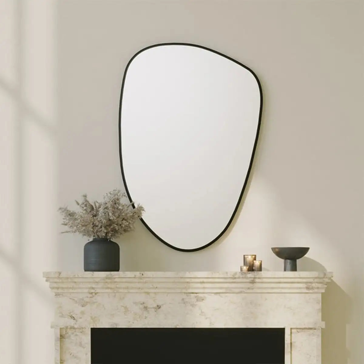 Dream- Asymmetrical Wall Mirror, Freeform Round Mirror