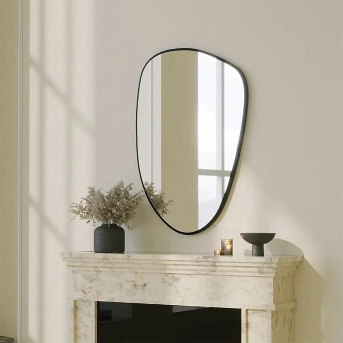 Dream- Asymmetrical Wall Mirror, Freeform Round Mirror