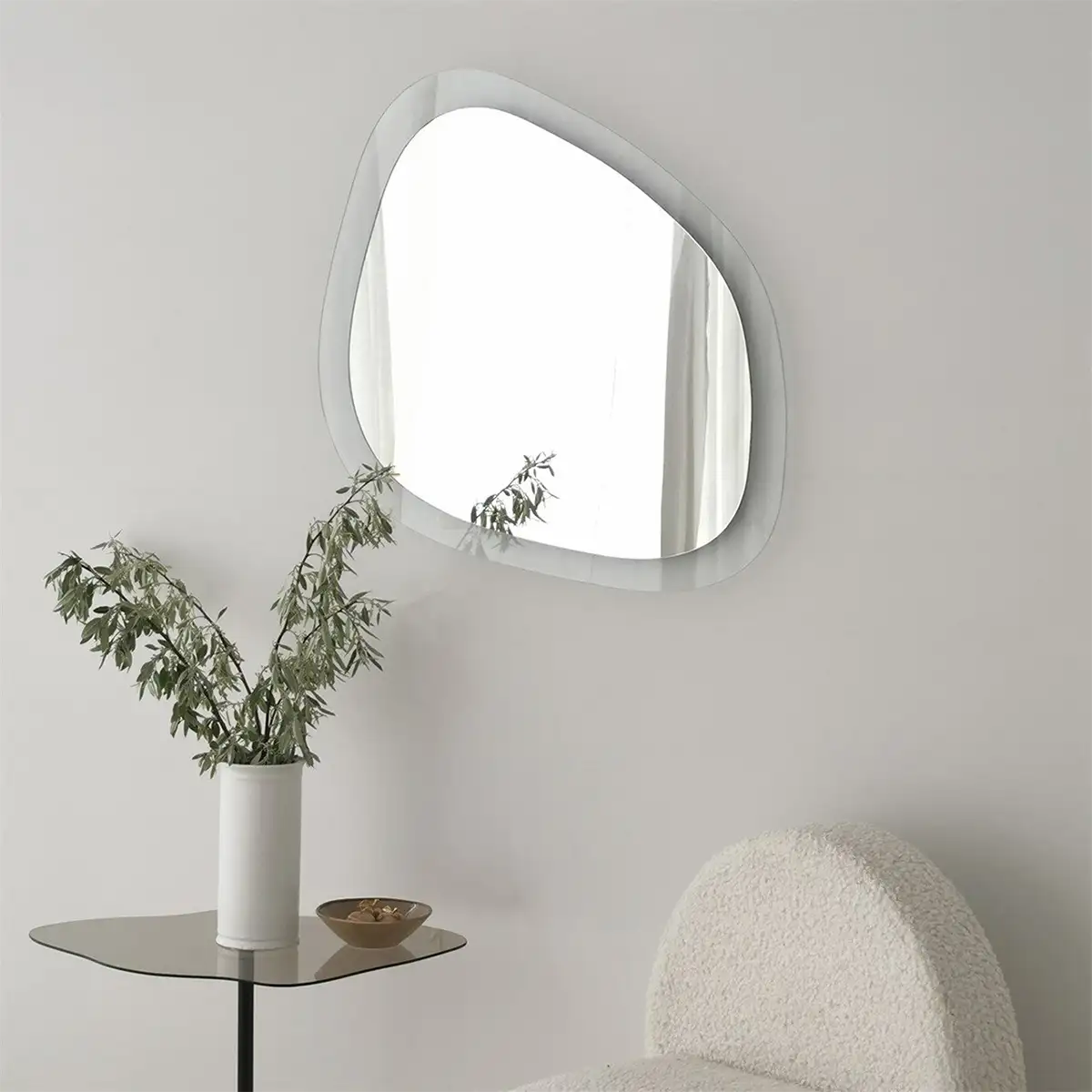 Soho Aqua - Asymmetrical Mirror and Wall Decor