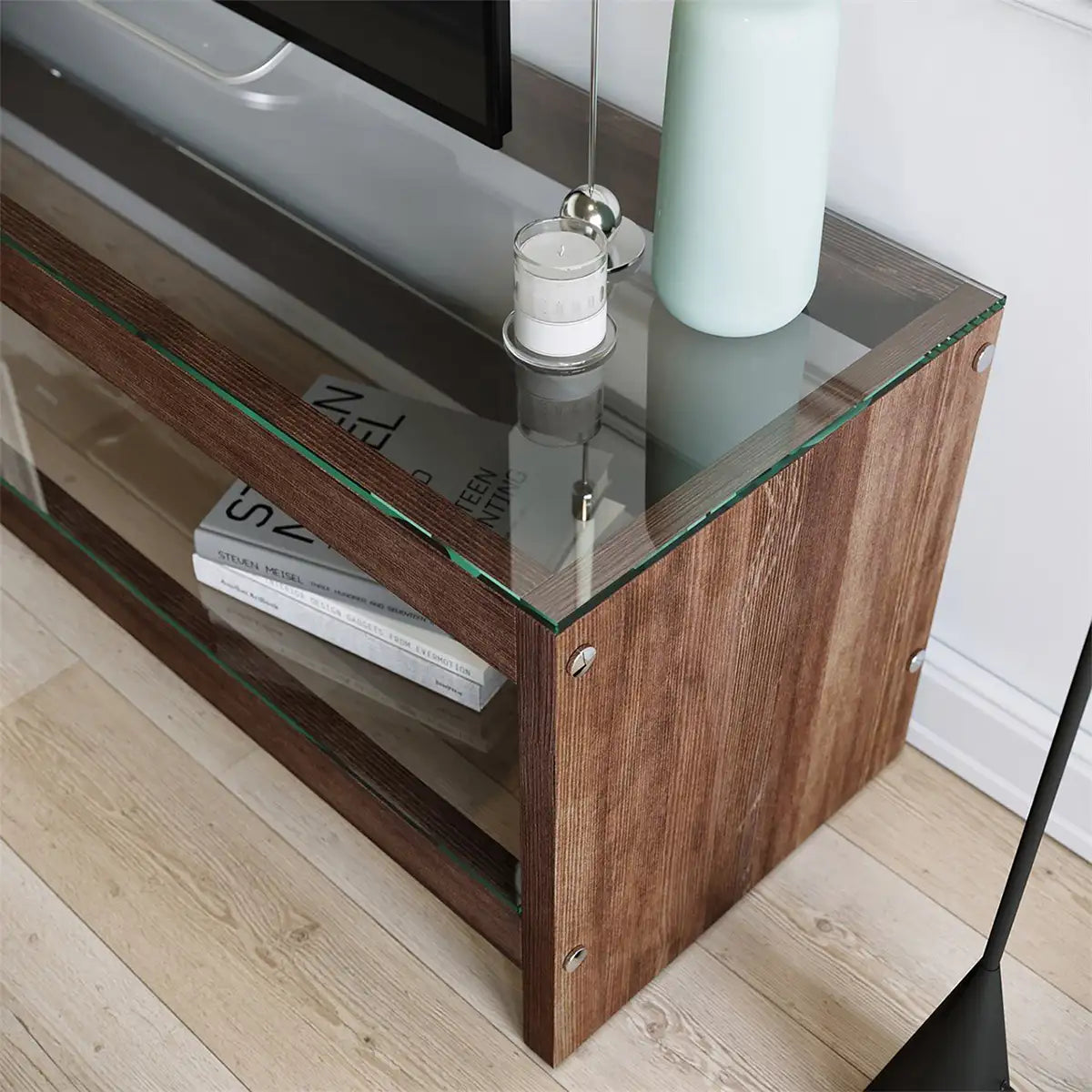 Pigor- Open Storage TV Stand. Modern Entertainment Center