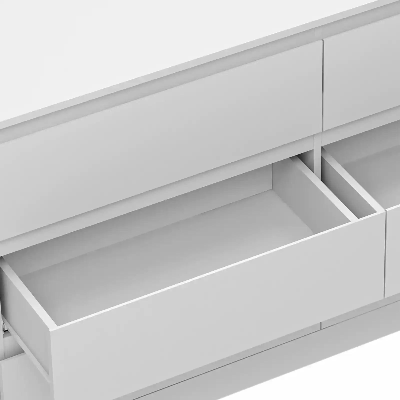 Modern 6-Drawer Horizontal Dresser