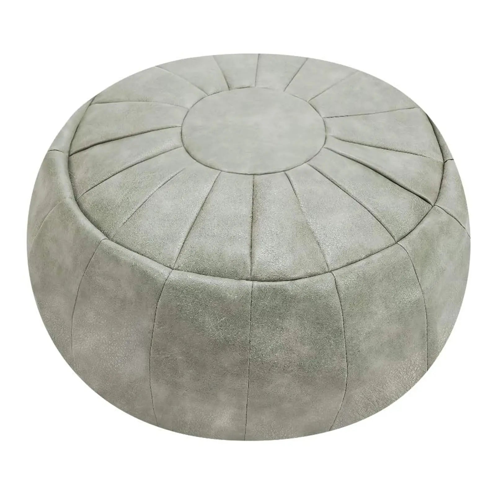 Faux Leather Decorative Ottoman Pouf