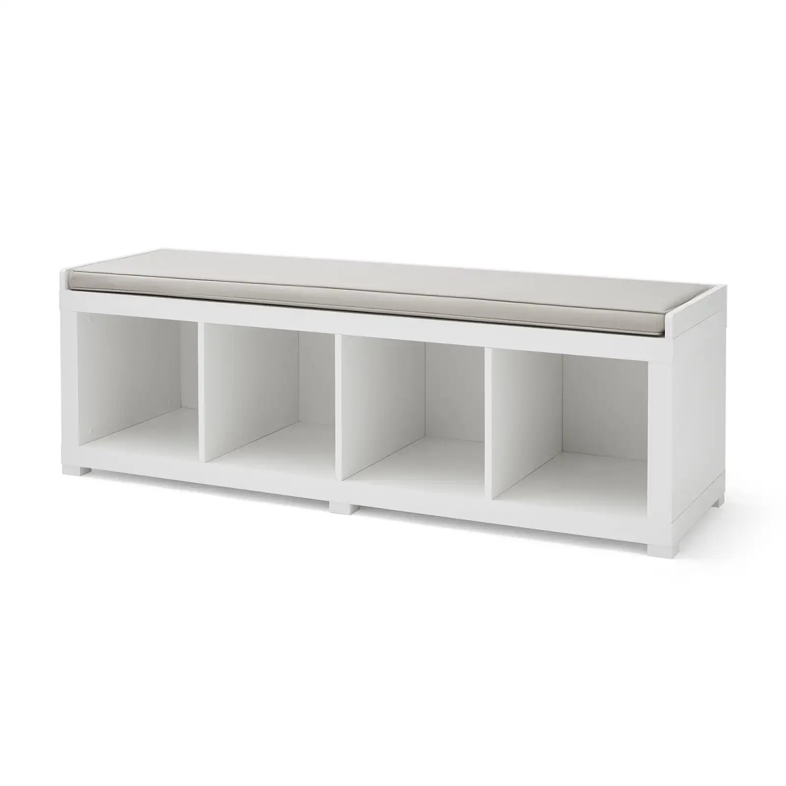 4-Cube Storage Organizer Bench