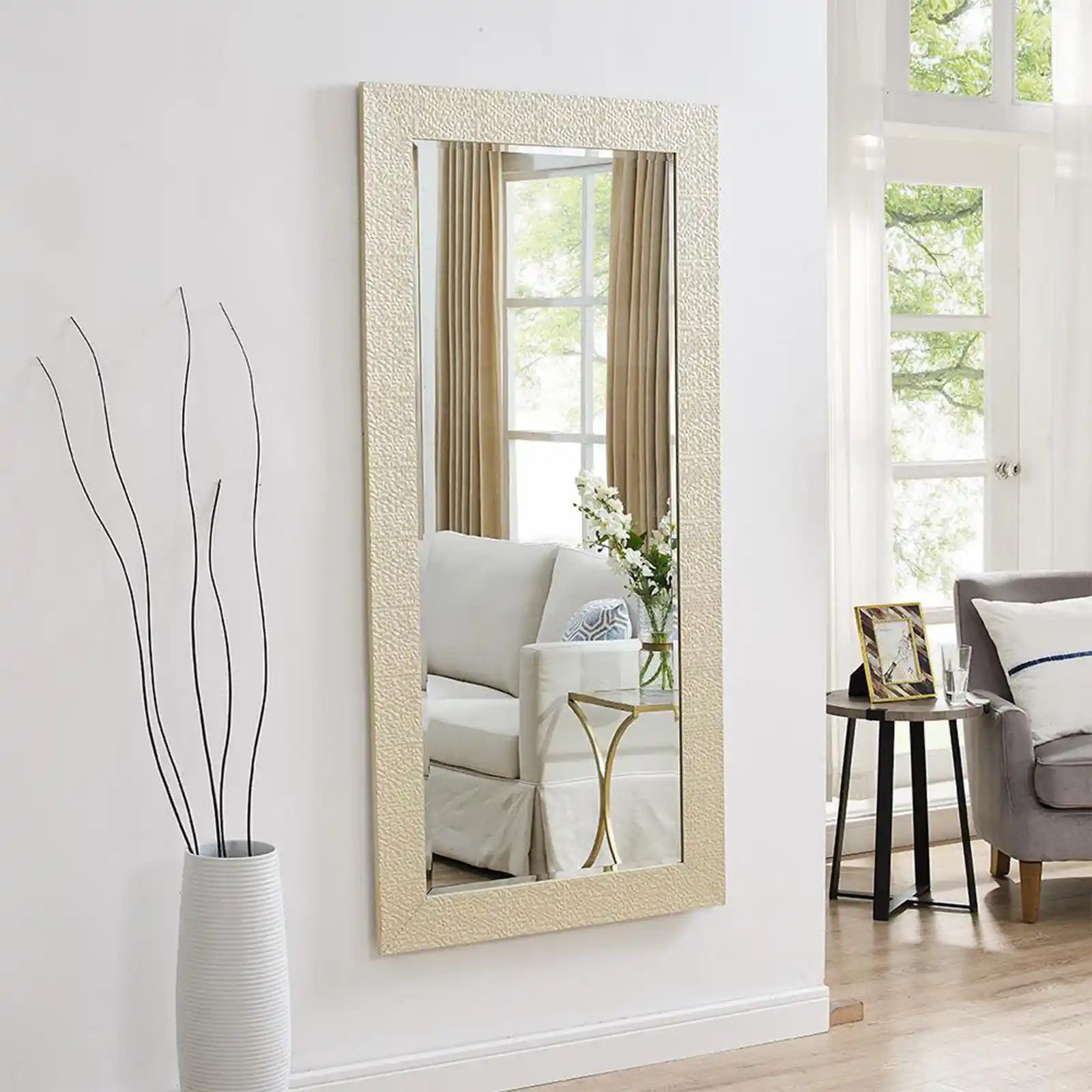 Mosaic Style Full Length Mirror, Wall Mirror, Floor Mirror, 65.5 x 31.5 Inch