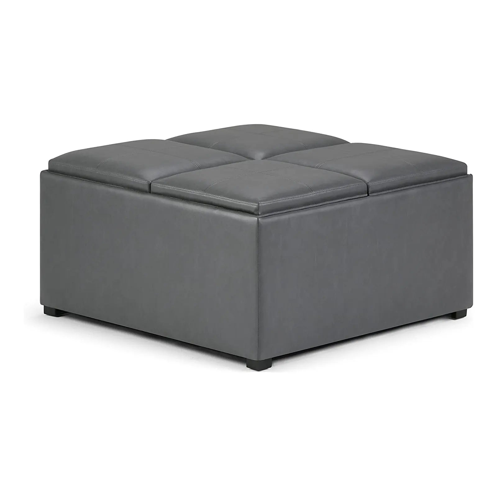 Coffee Table Lift Top Upholstered Storage Square Ottoman