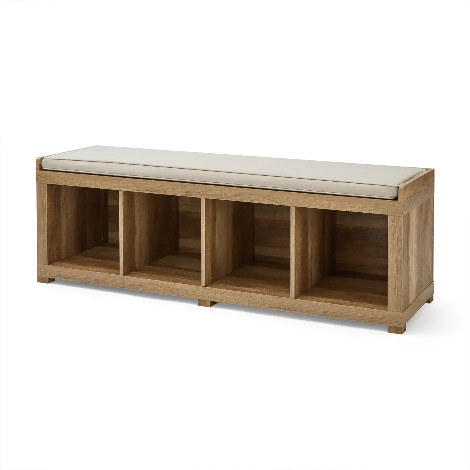 4-Cube Storage Organizer Bench