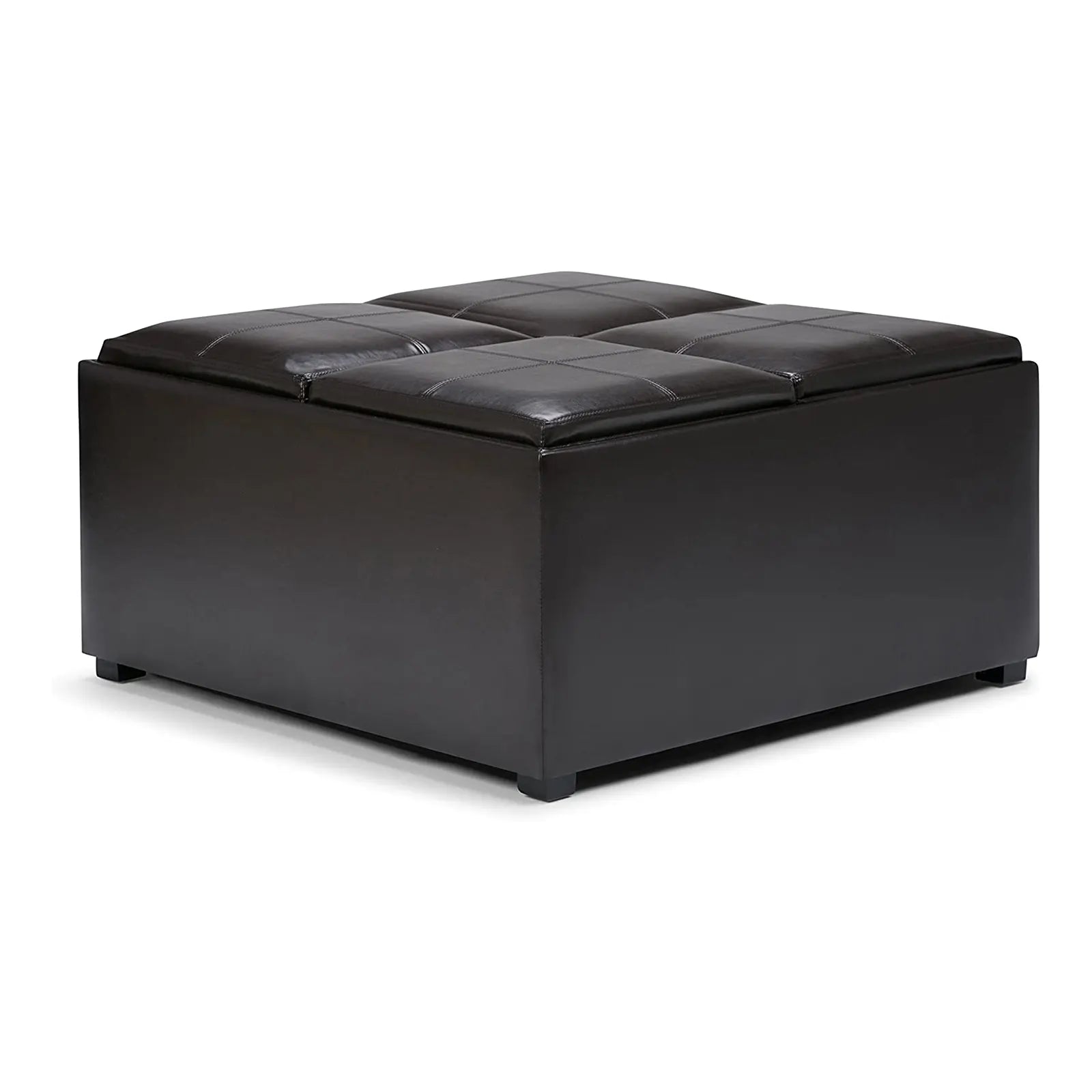 Coffee Table Lift Top Upholstered Storage Square Ottoman