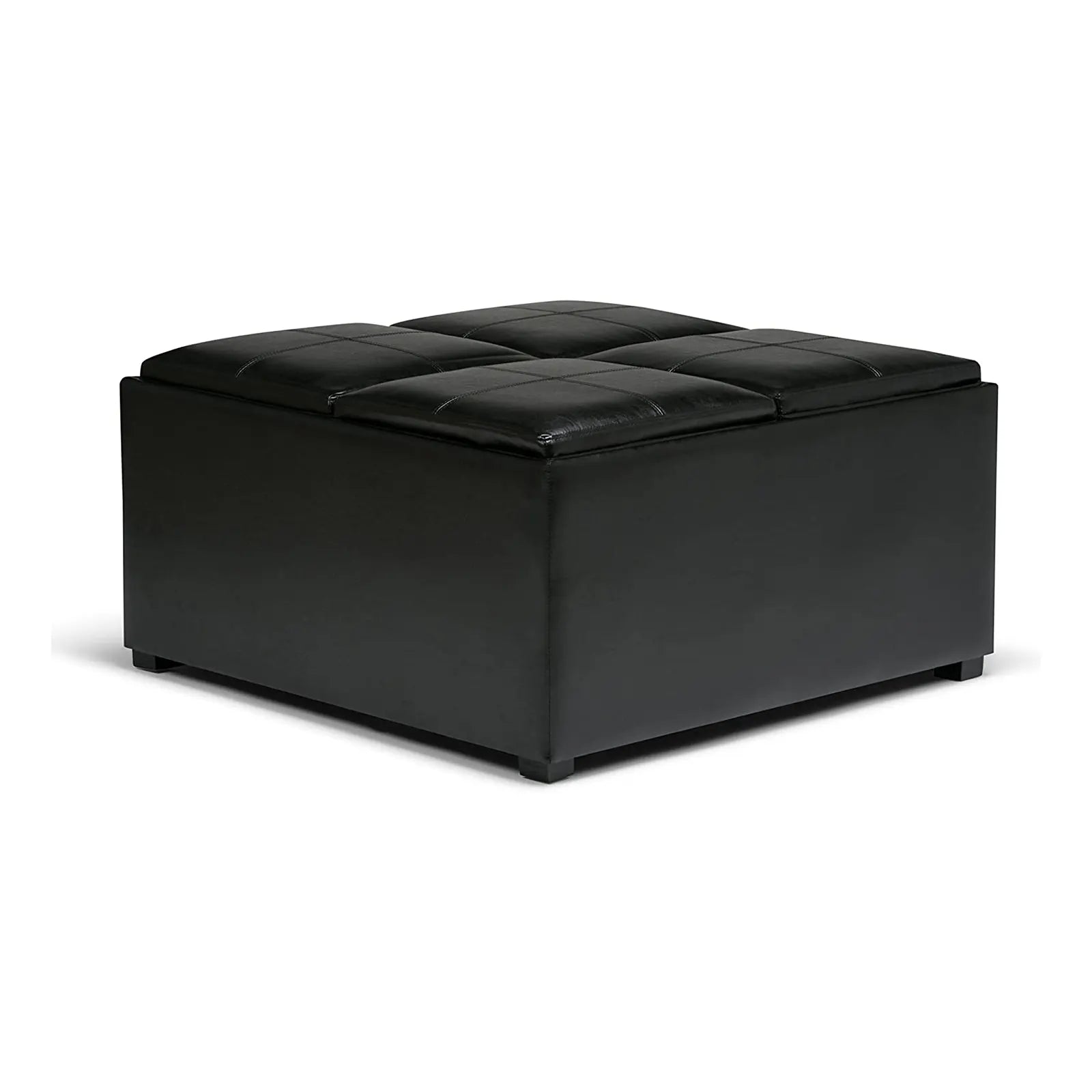 Coffee Table Lift Top Upholstered Storage Square Ottoman