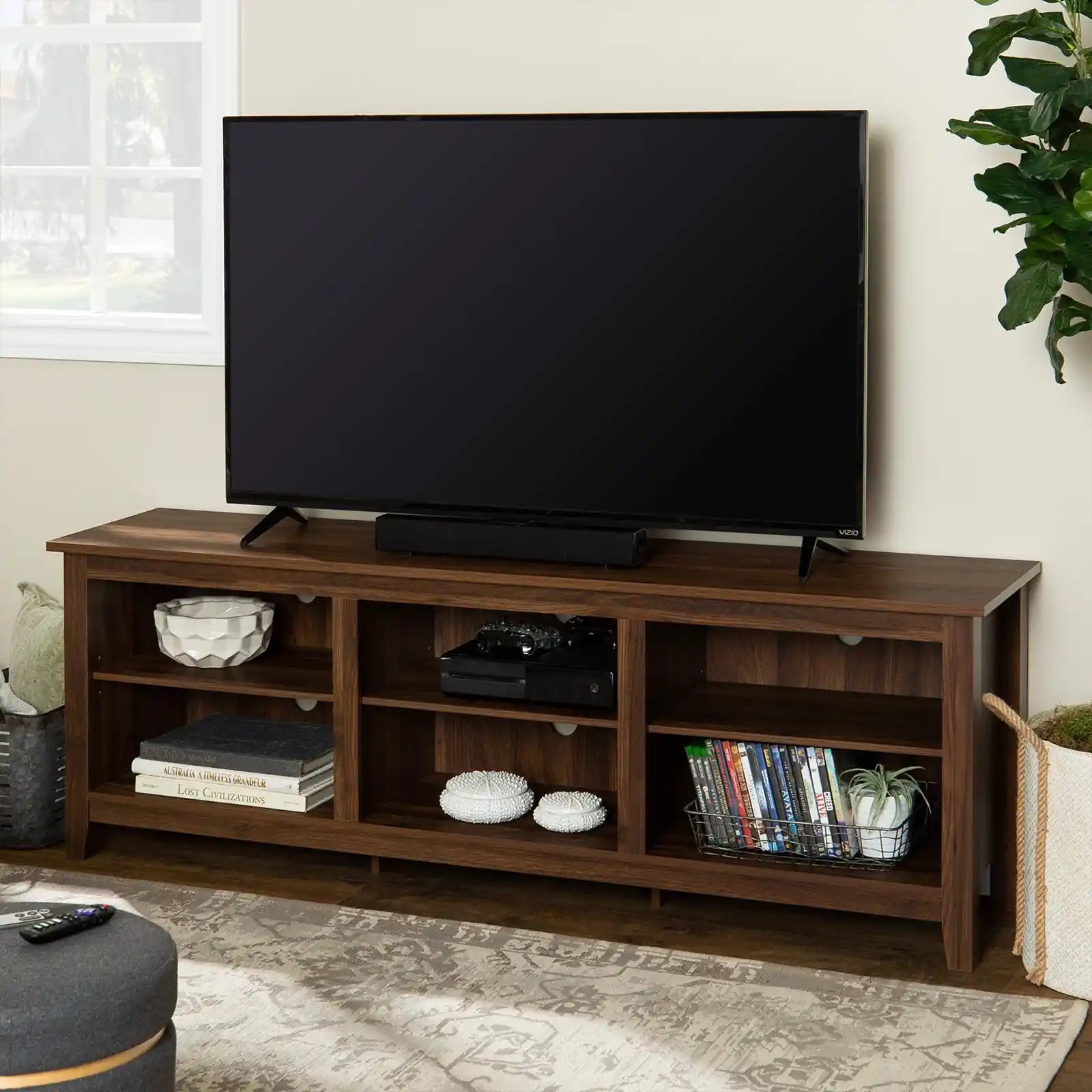 Open Storage TV Stand for TVs up to 78"