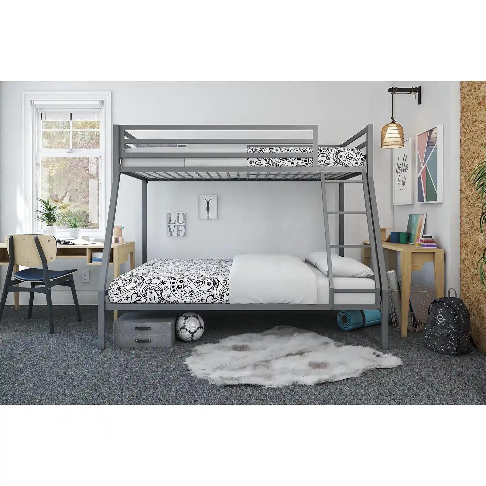 Twin over Full Metal Bunk Bed