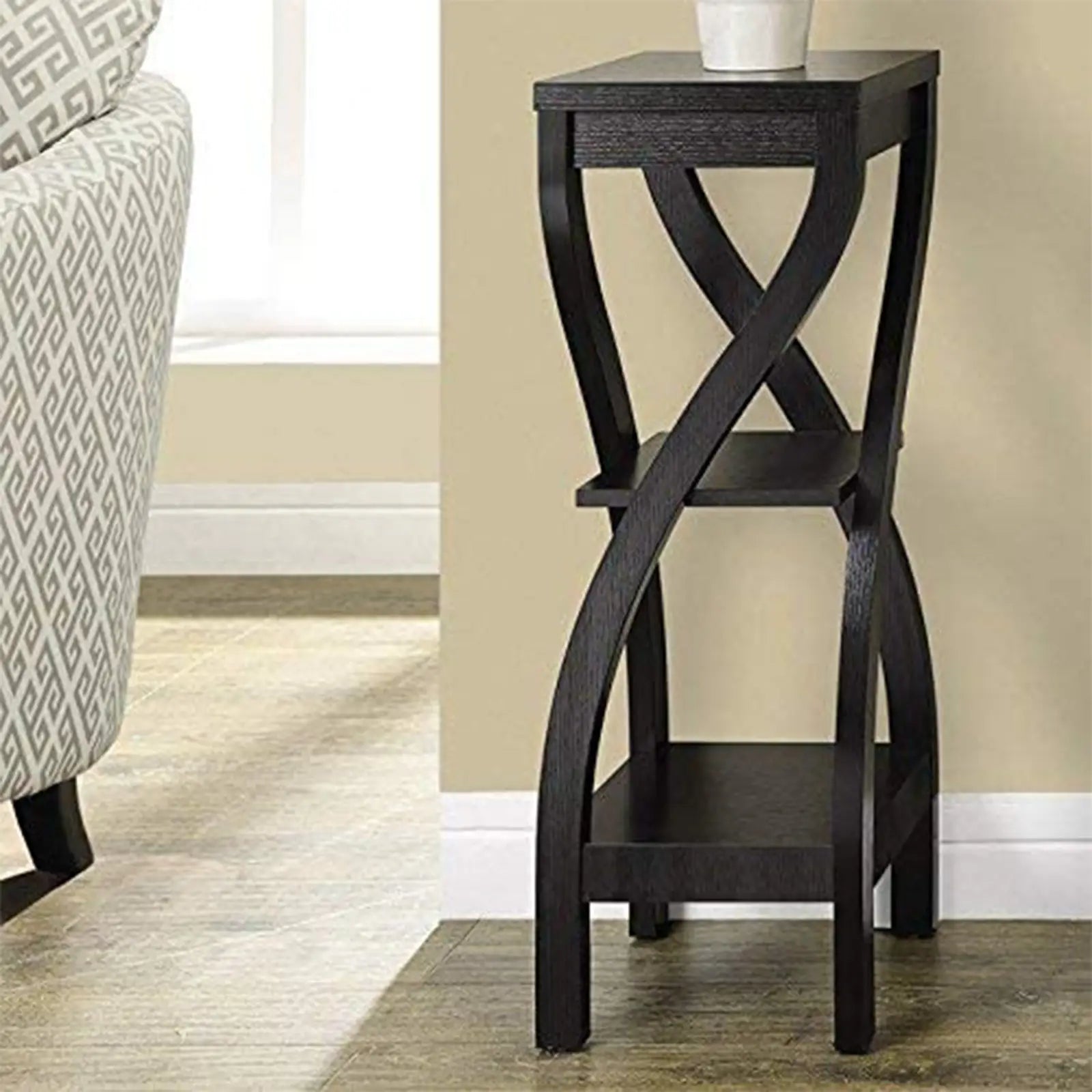 Three Tiered Design Accent Table