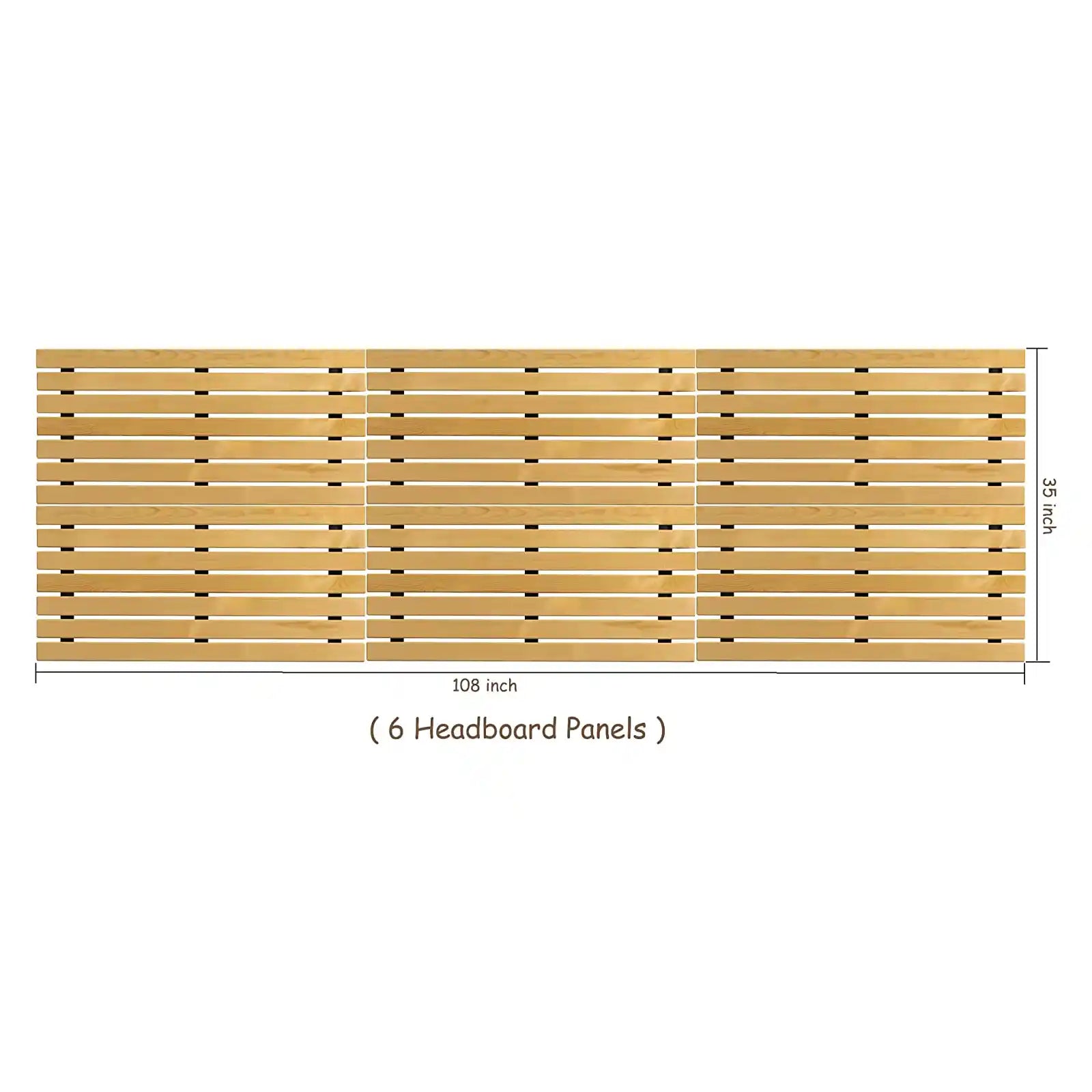 Panel de cabecera flotante montado en la pared de madera King Size, hecho a mano 