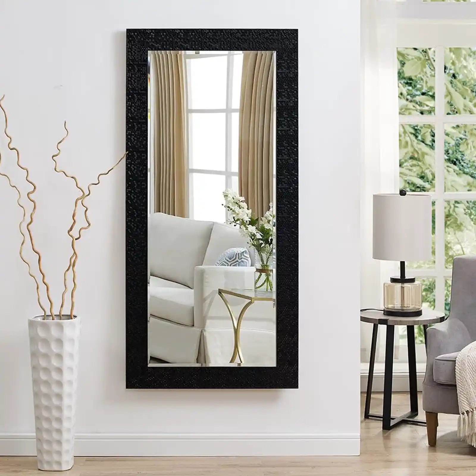 Mosaic Style Full Length Mirror, Wall Mirror, Floor Mirror, 65.5 x 31.5 Inch