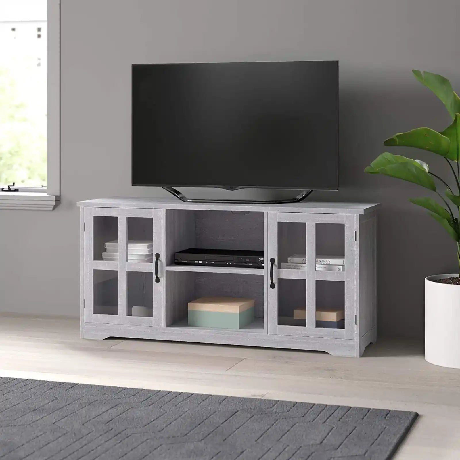 Modern 52 Inch Traditional TV Stand & Media Entertainment Center Console Table for TVs up to 60 Inch