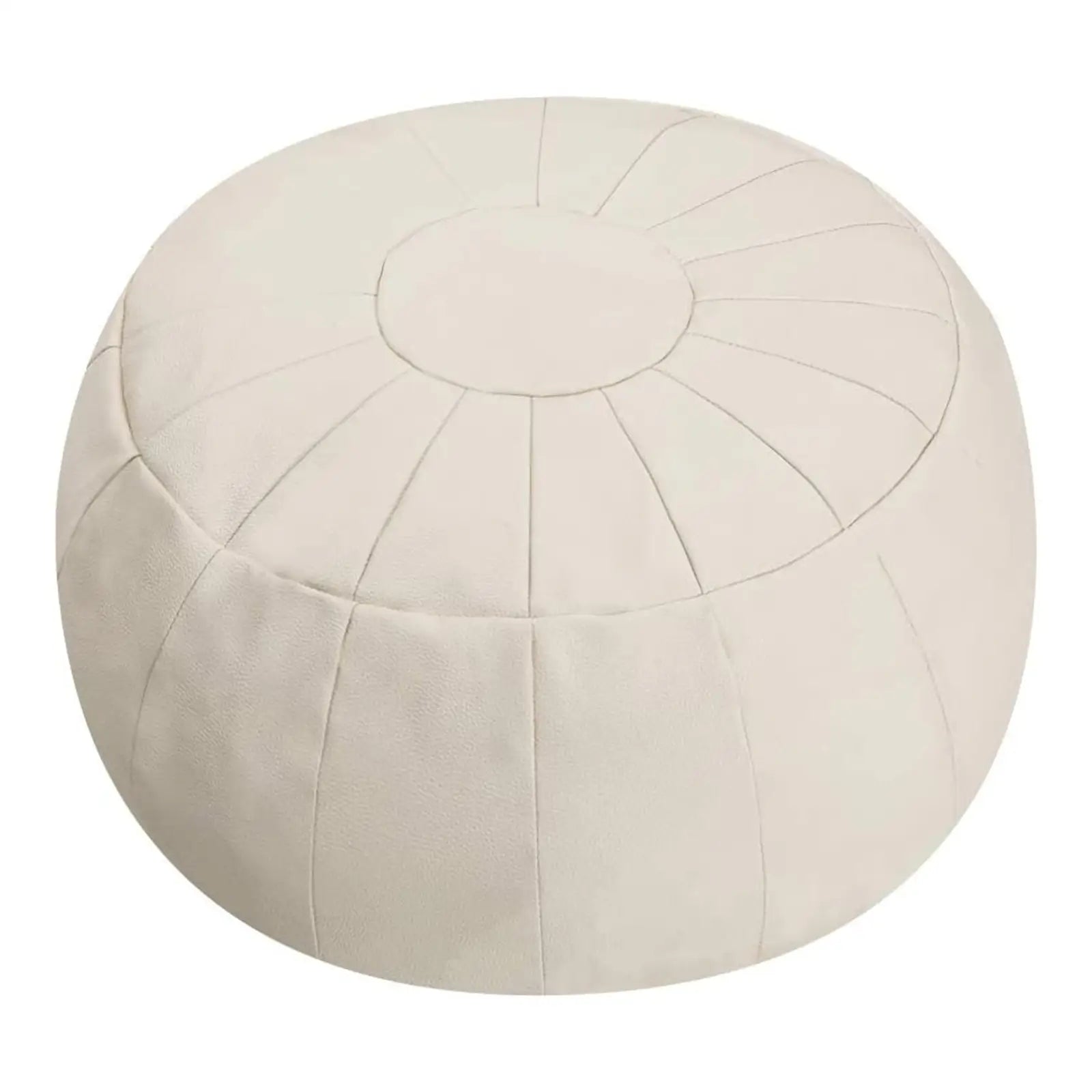 Faux Leather Decorative Ottoman Pouf