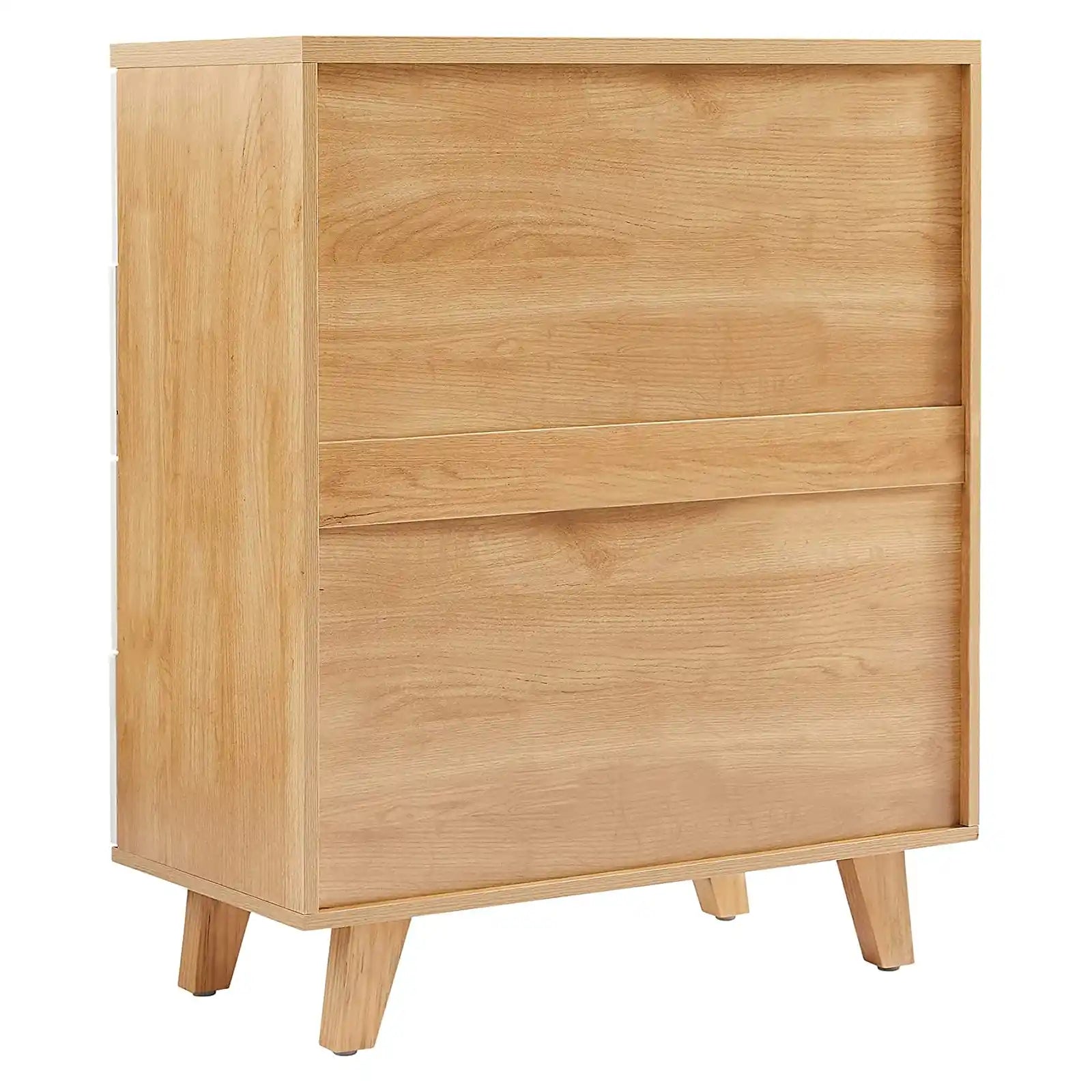 Contemporary Wood 6 Drawer Dresser , 4 Drawer Dresser