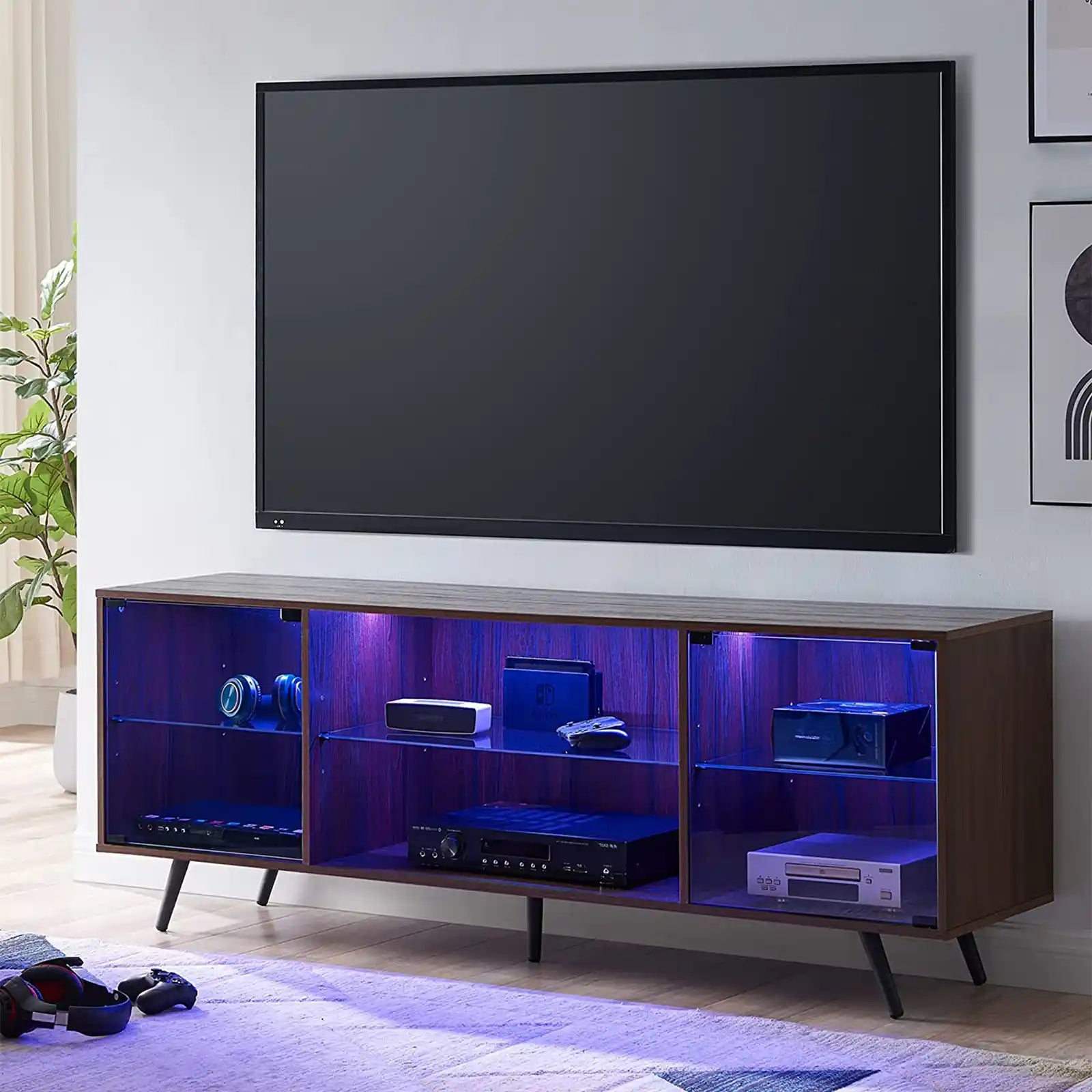 Modern TV Stand For 75 Inch TV With LED Lights Gaming Entertainment C   2 81177f4e Bd70 401e 80db C0be5baffcfe.webp