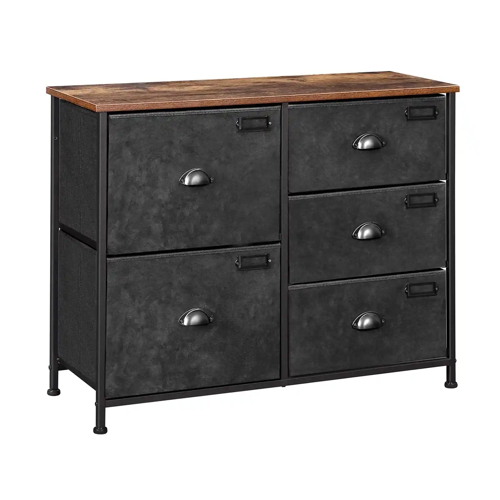 Wide Storage Dresser , 5- 6 - 8 Fabric Drawers Dresser